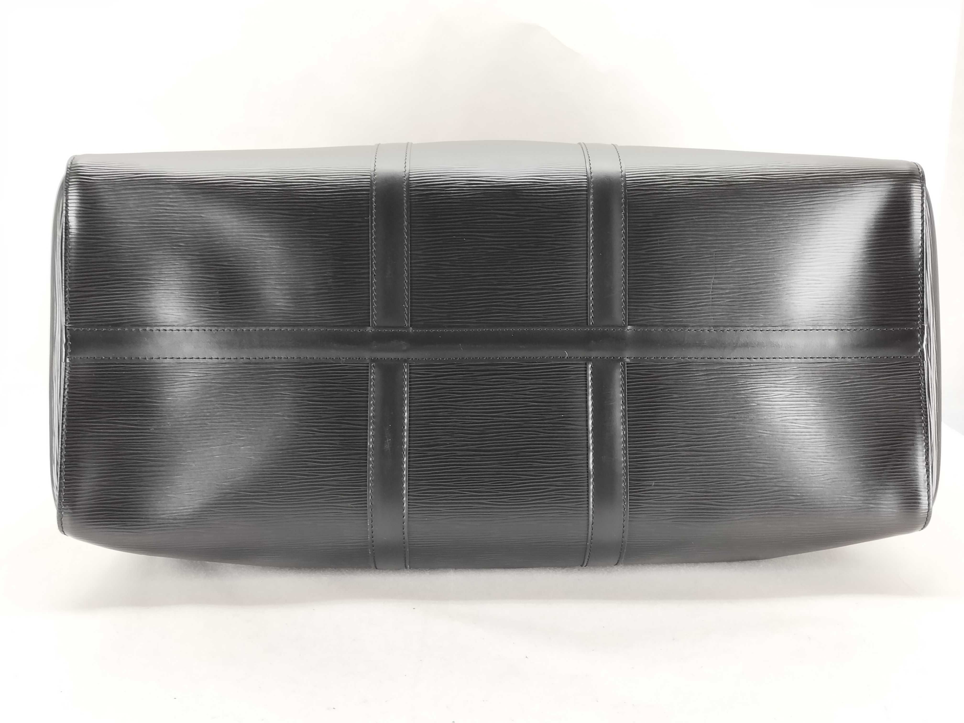 Epi Keepall 50 M42962 SP0979 Black Boston Bag — view 7