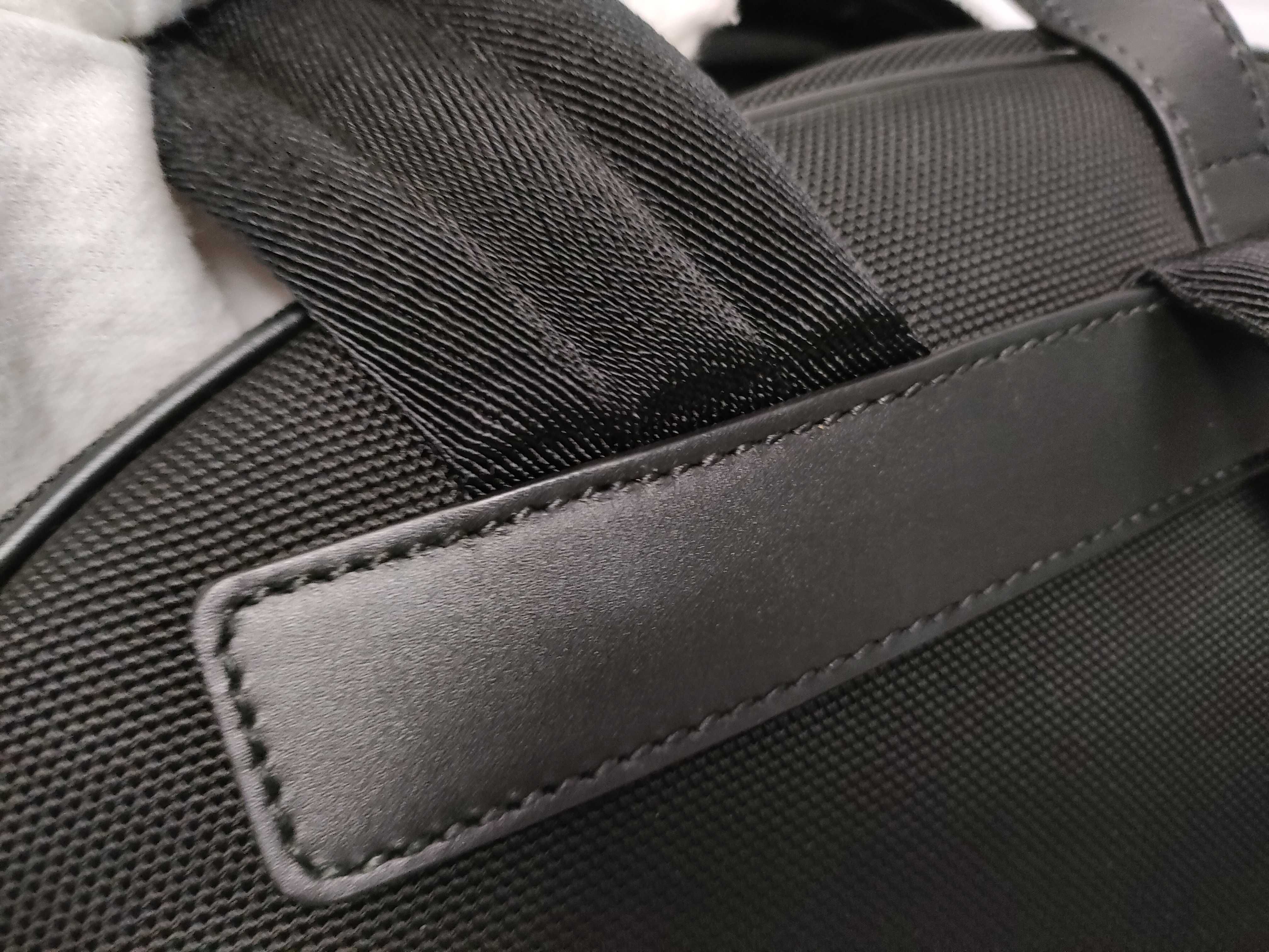Sherry Line Canvas x Leather Backpack/Rucksack Black 630918 Outlet Mark Backpack — view 13