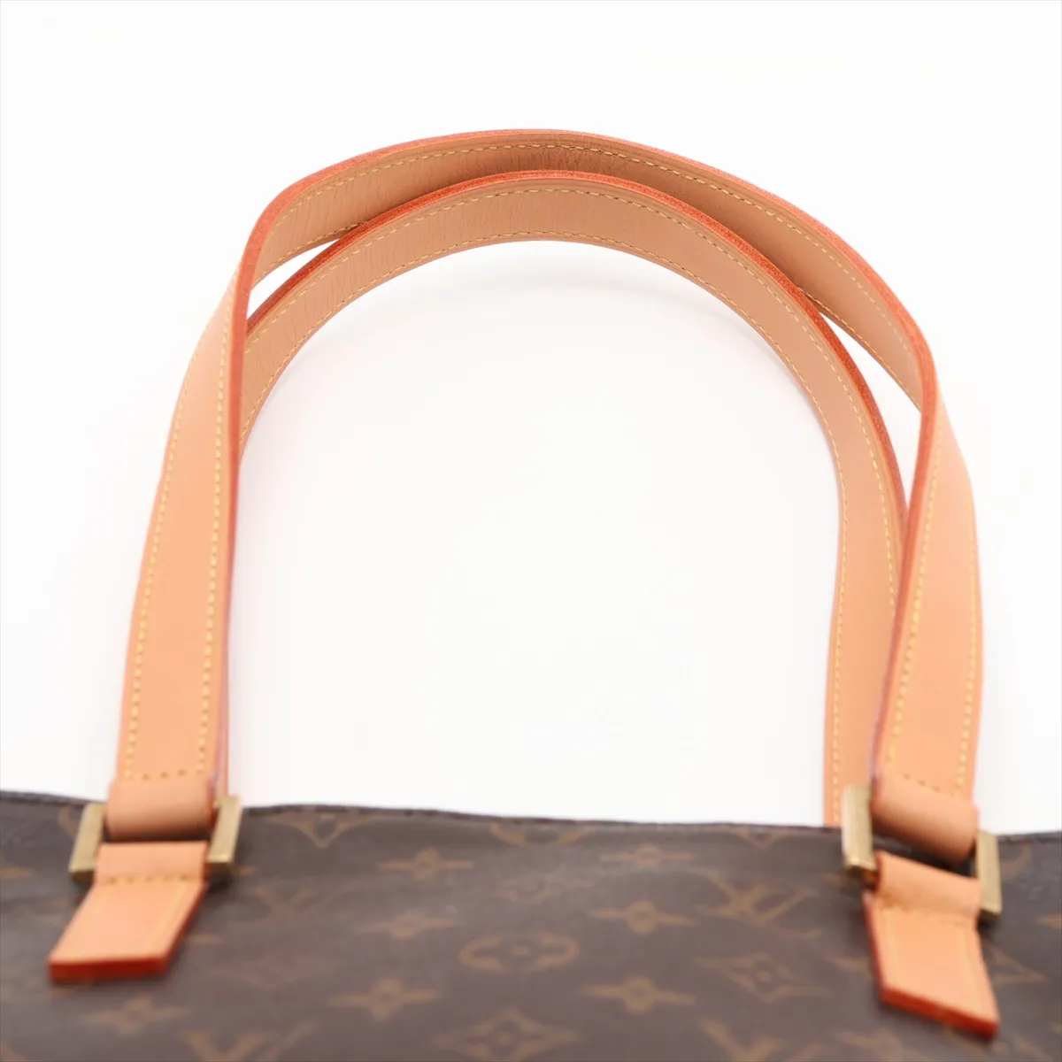 Monogram Cabas Piano M51148 DU0092 Brown, natural leather, various parts repaired by aftermarket parts. — view 6