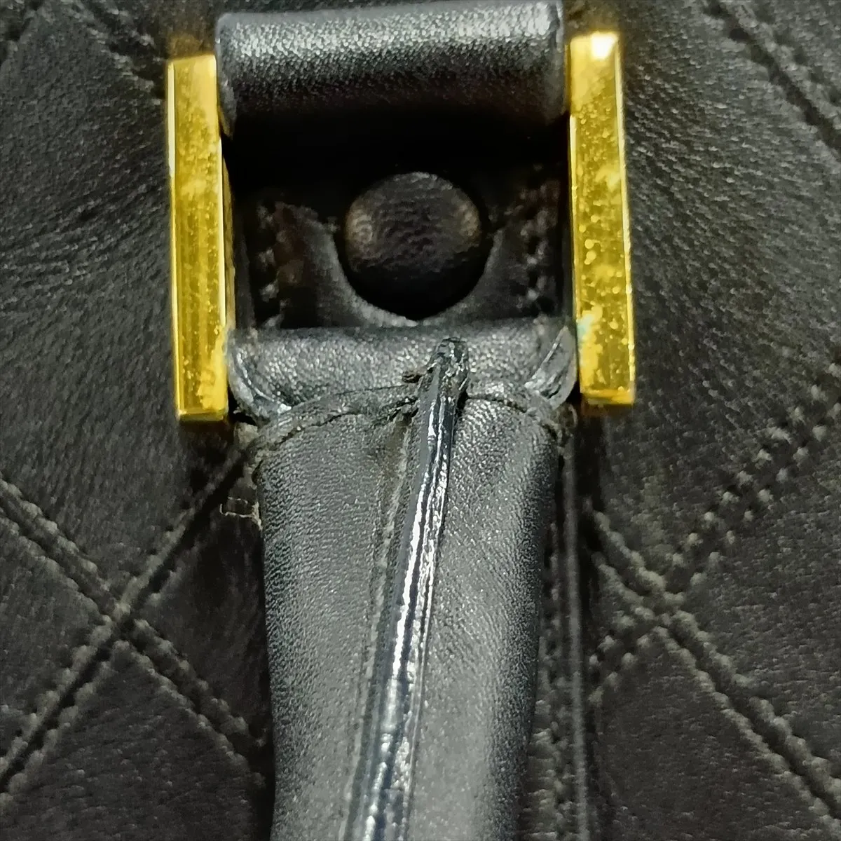 Bicolore Lambskin Boston Bag, Black with Gold Hardware, 2513689, Series 2 — view 15
