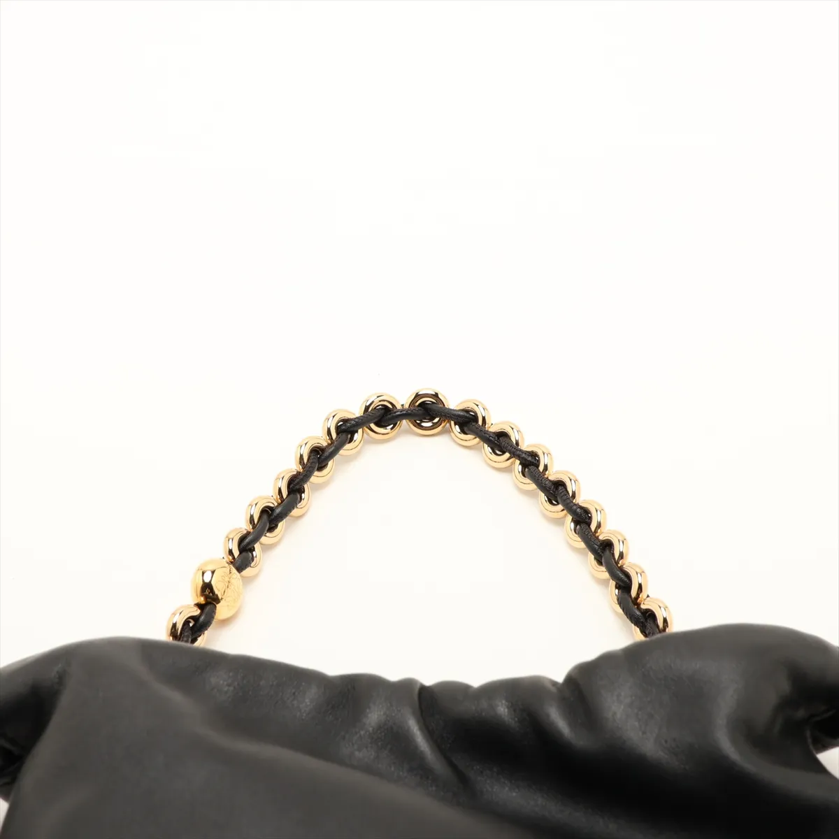 Flamenco Purse Bag, Mini Leather 2-Way Shoulder Bag, Black — view 6