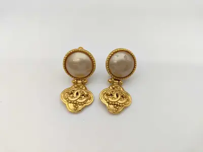 earrings, pearl, Coco Mark, 96A