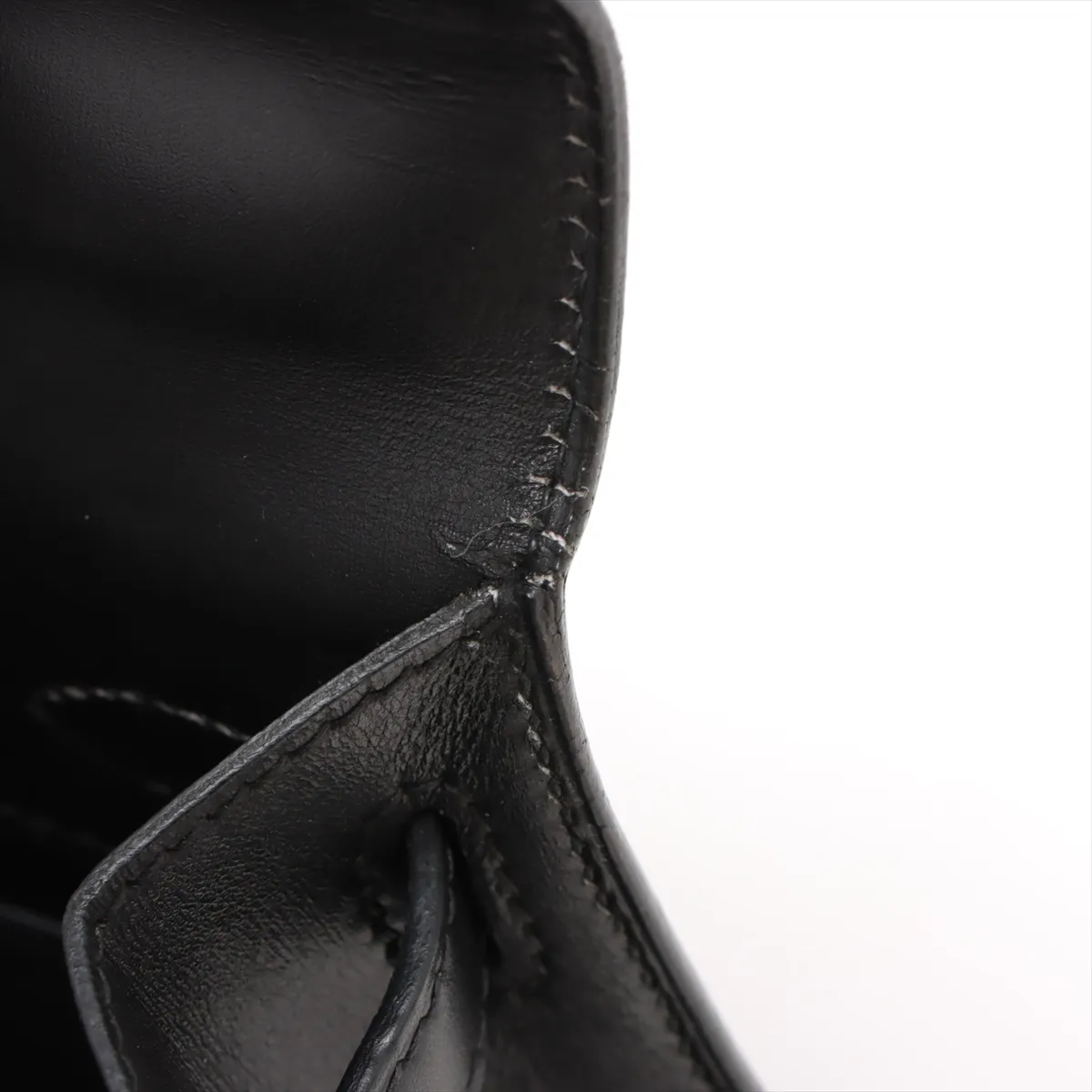 [Individually wrapped] Hermes Mini Kelly 20 Serie Box Calf Black Gold Hardware S:1989 — view 14