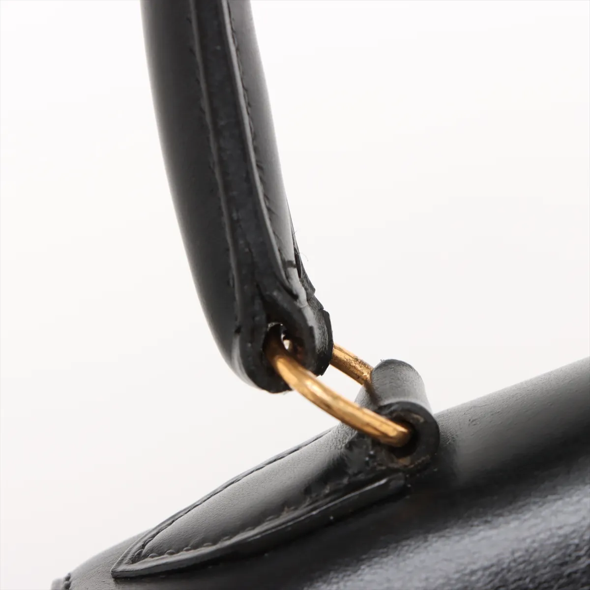 [Individually wrapped] Hermes Mini Kelly 20 Serie Box Calf Black Gold Hardware S:1989 — view 15