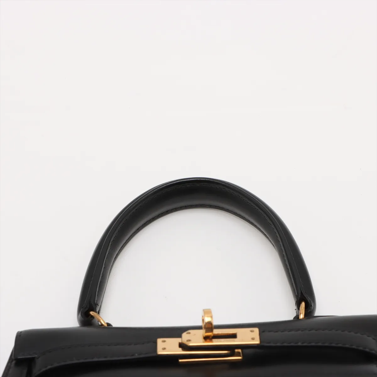 [Individually wrapped] Hermes Mini Kelly 20 Serie Box Calf Black Gold Hardware S:1989 — view 6