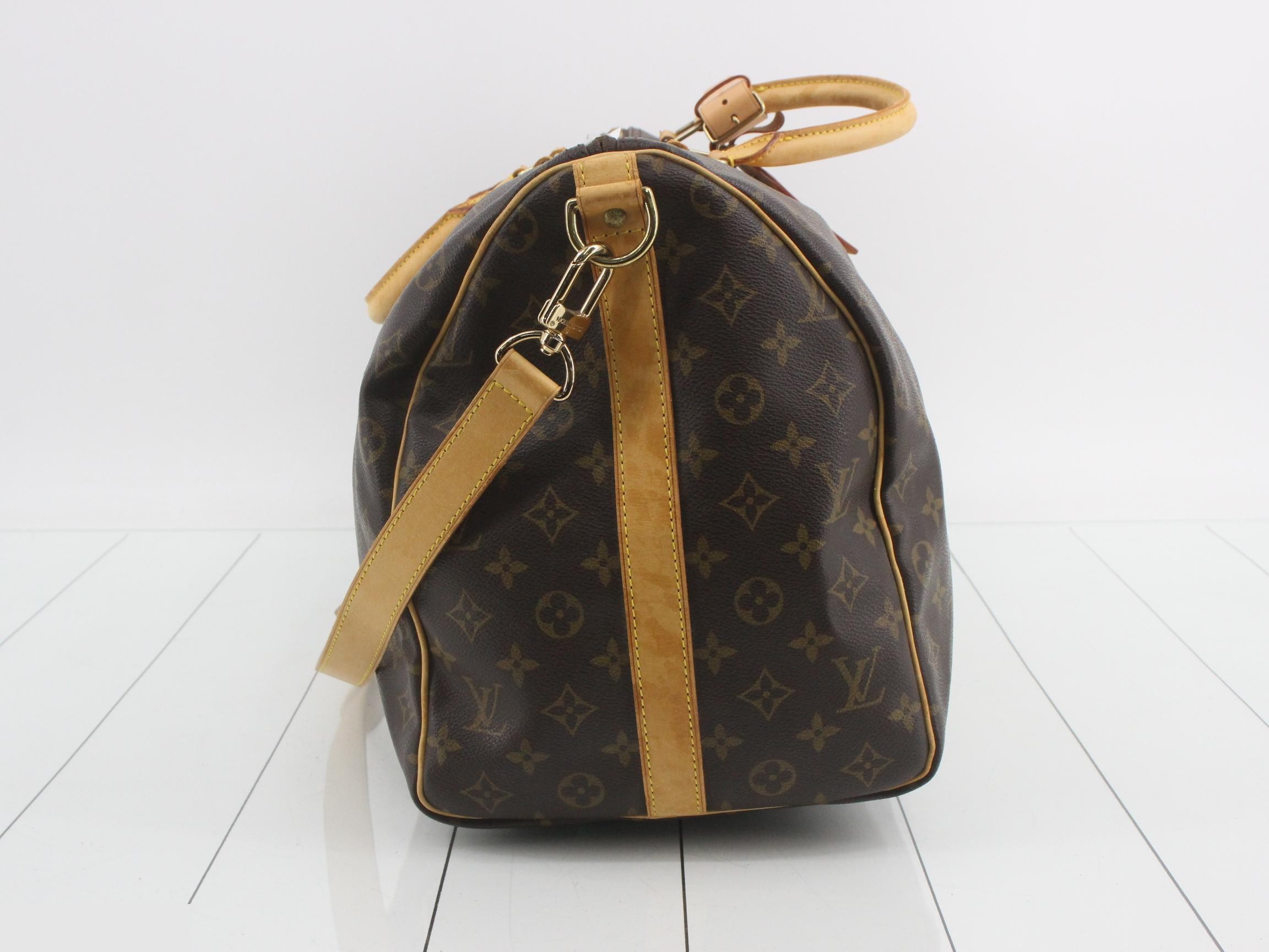 Keepall Bandouliere 50: Shoulder strap, padlock, 2 keys, name tag. — view 3