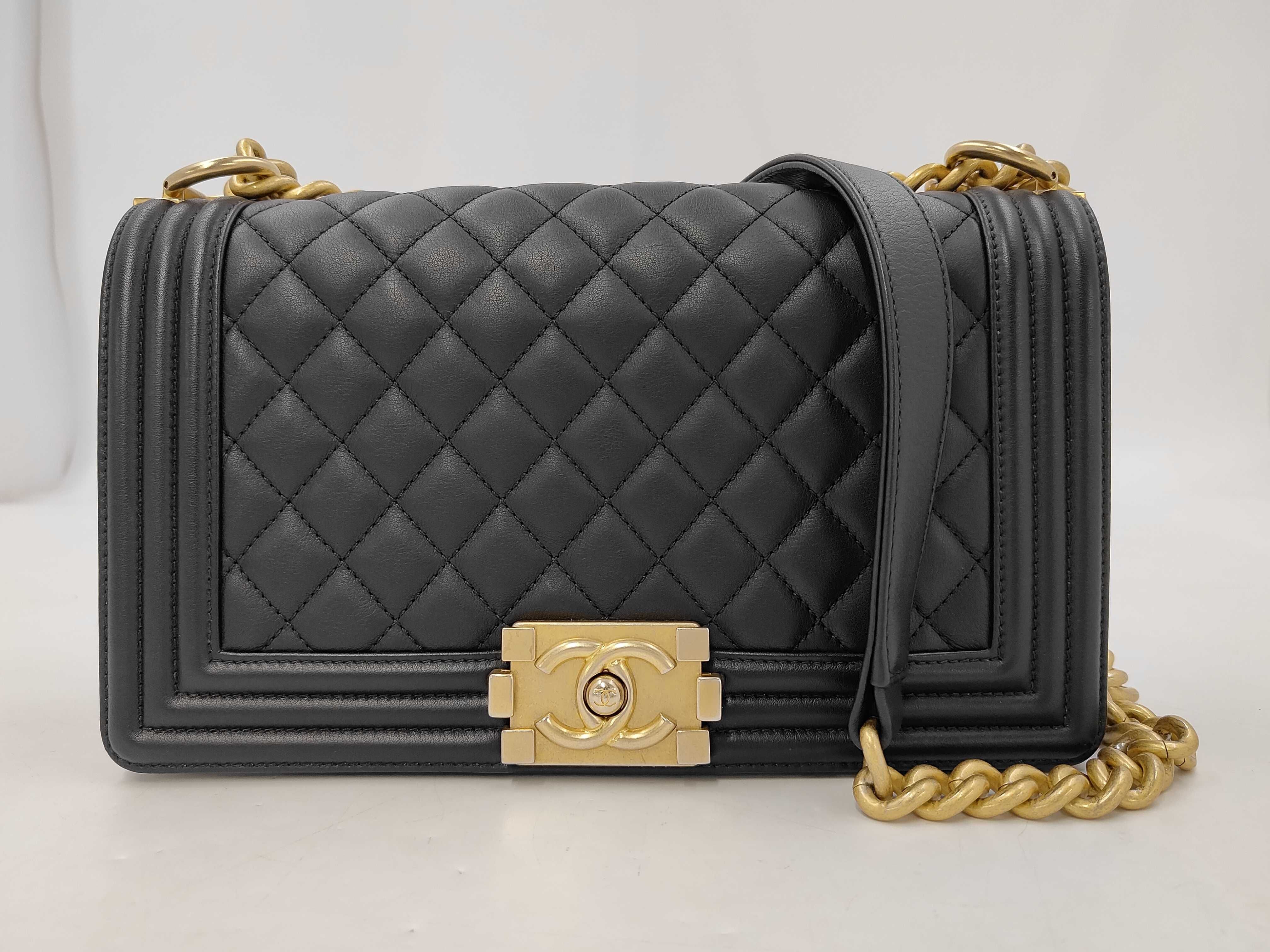 Boy Chanel Lambskin Matelassé Shoulder Bag