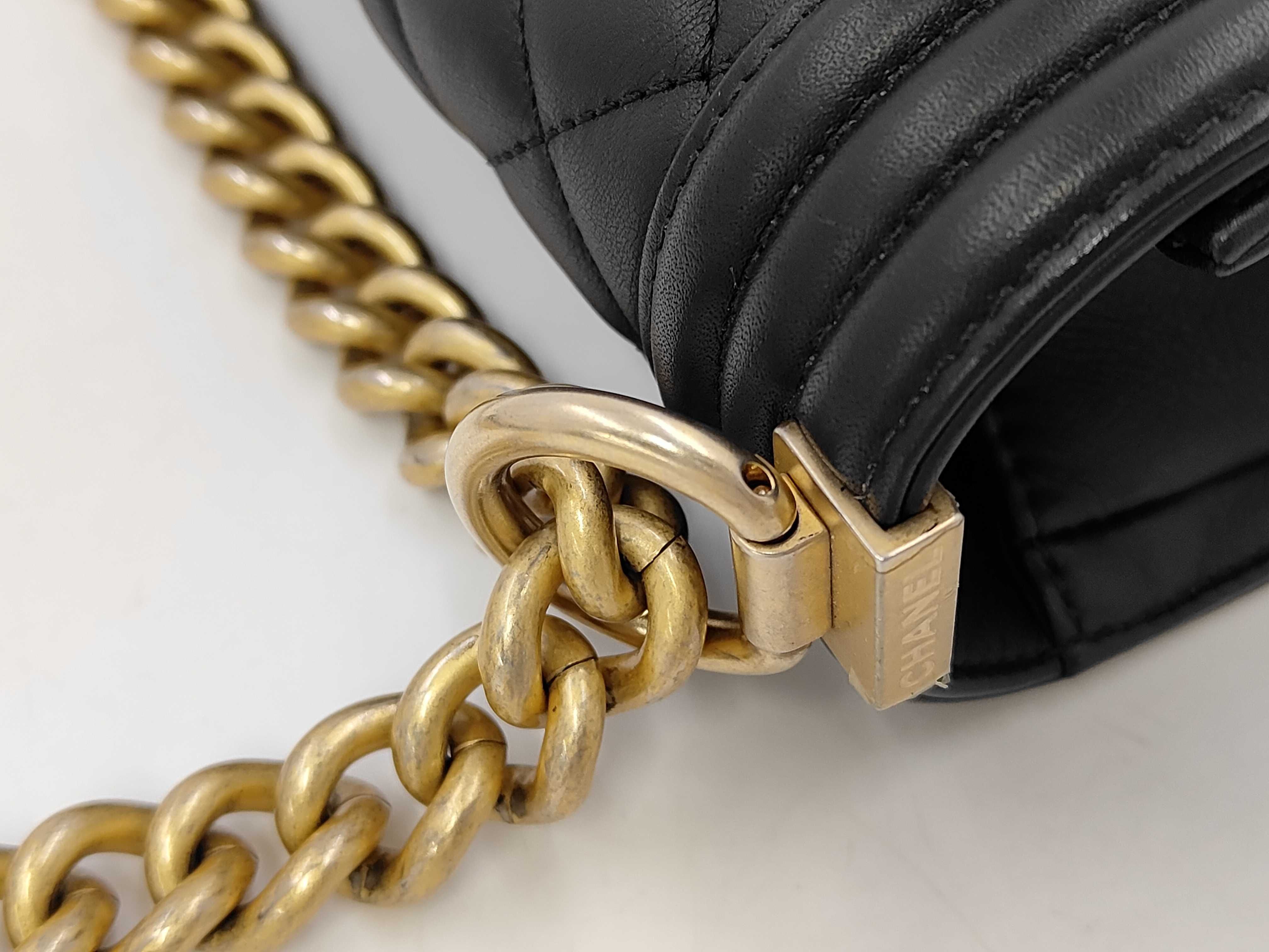 Boy Chanel Lambskin Matelassé Shoulder Bag — view 5