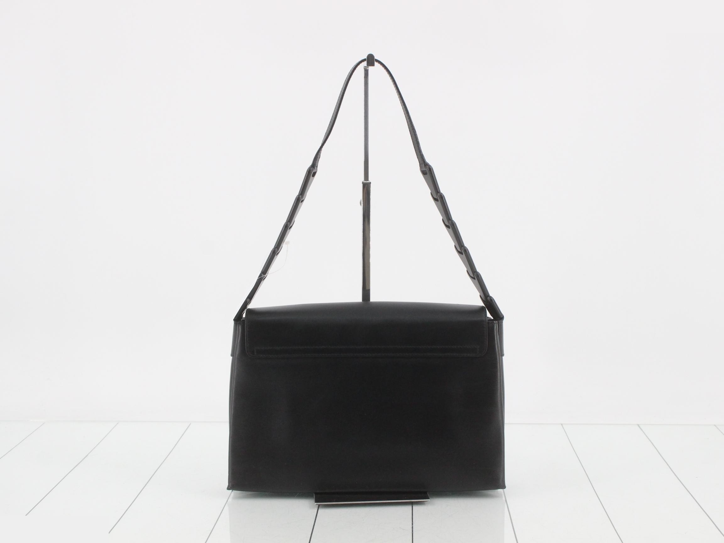 Leather and plastic chain handbag — view 2