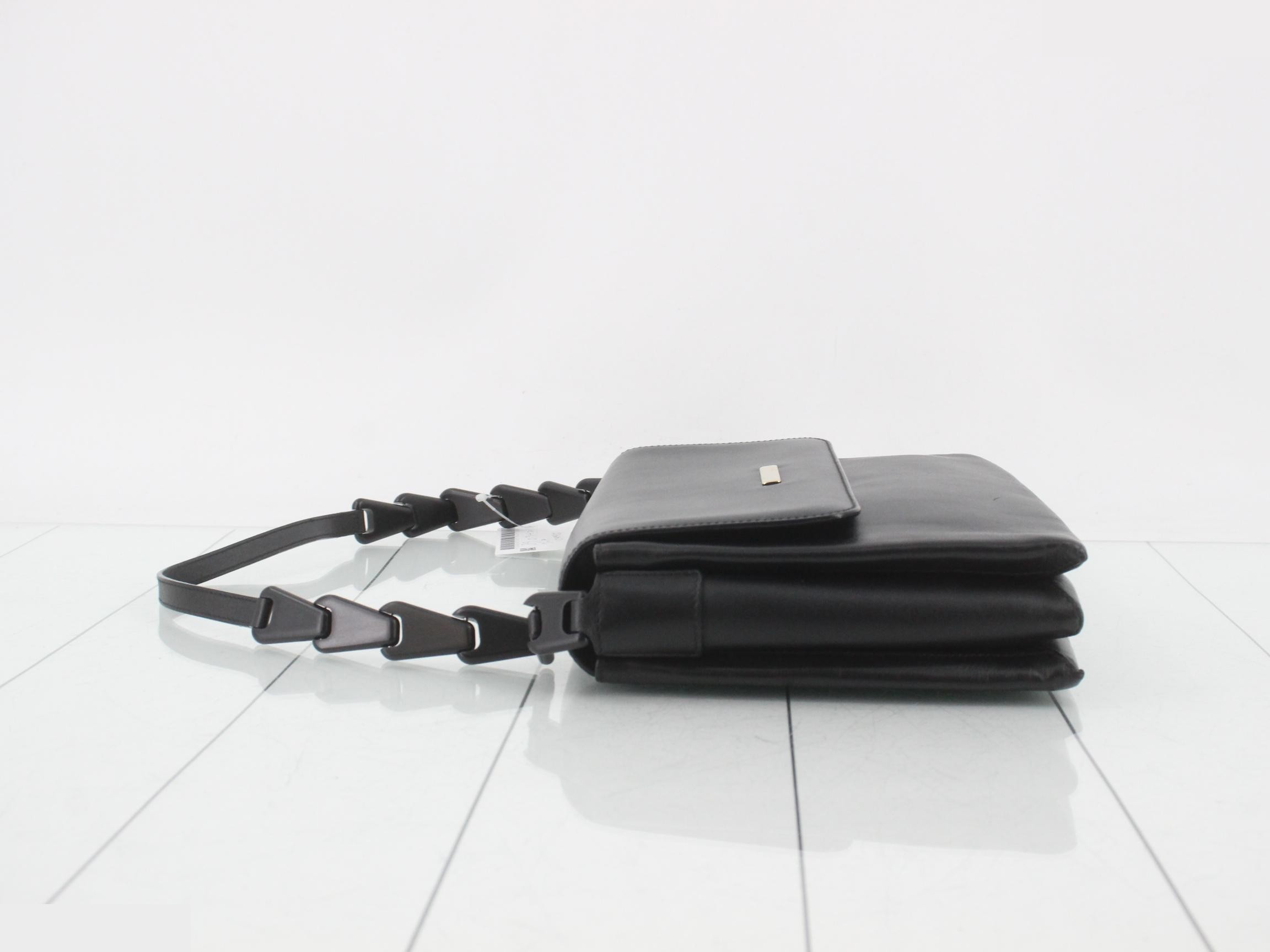 Leather and plastic chain handbag — view 4