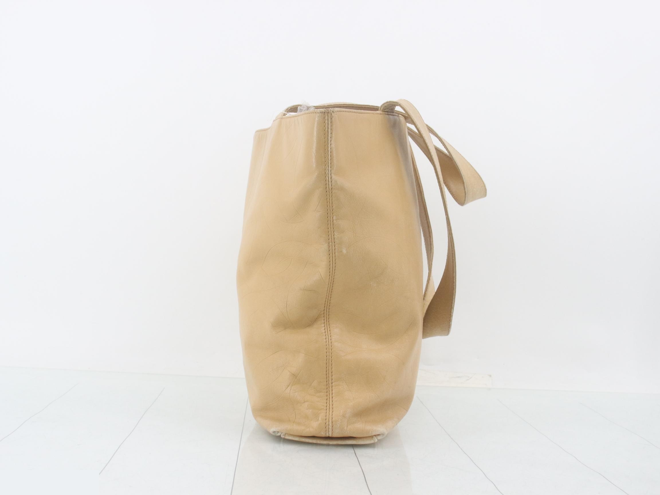 Leather Coco Mark Tote Bag — view 3