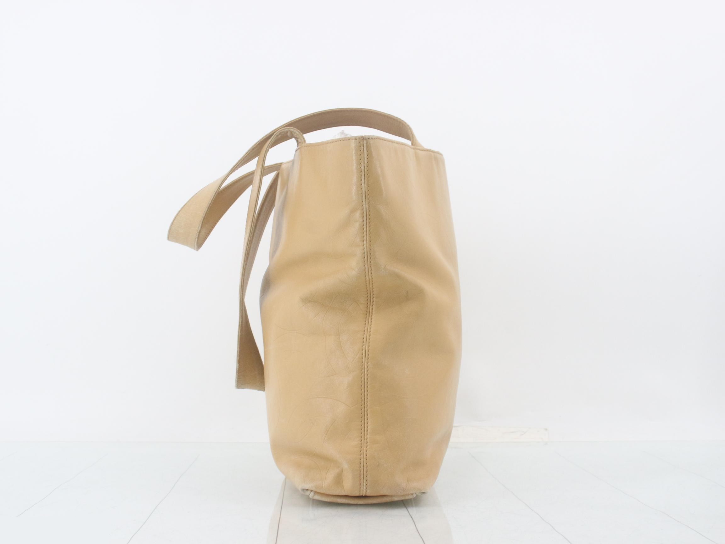 Leather Coco Mark Tote Bag — view 4