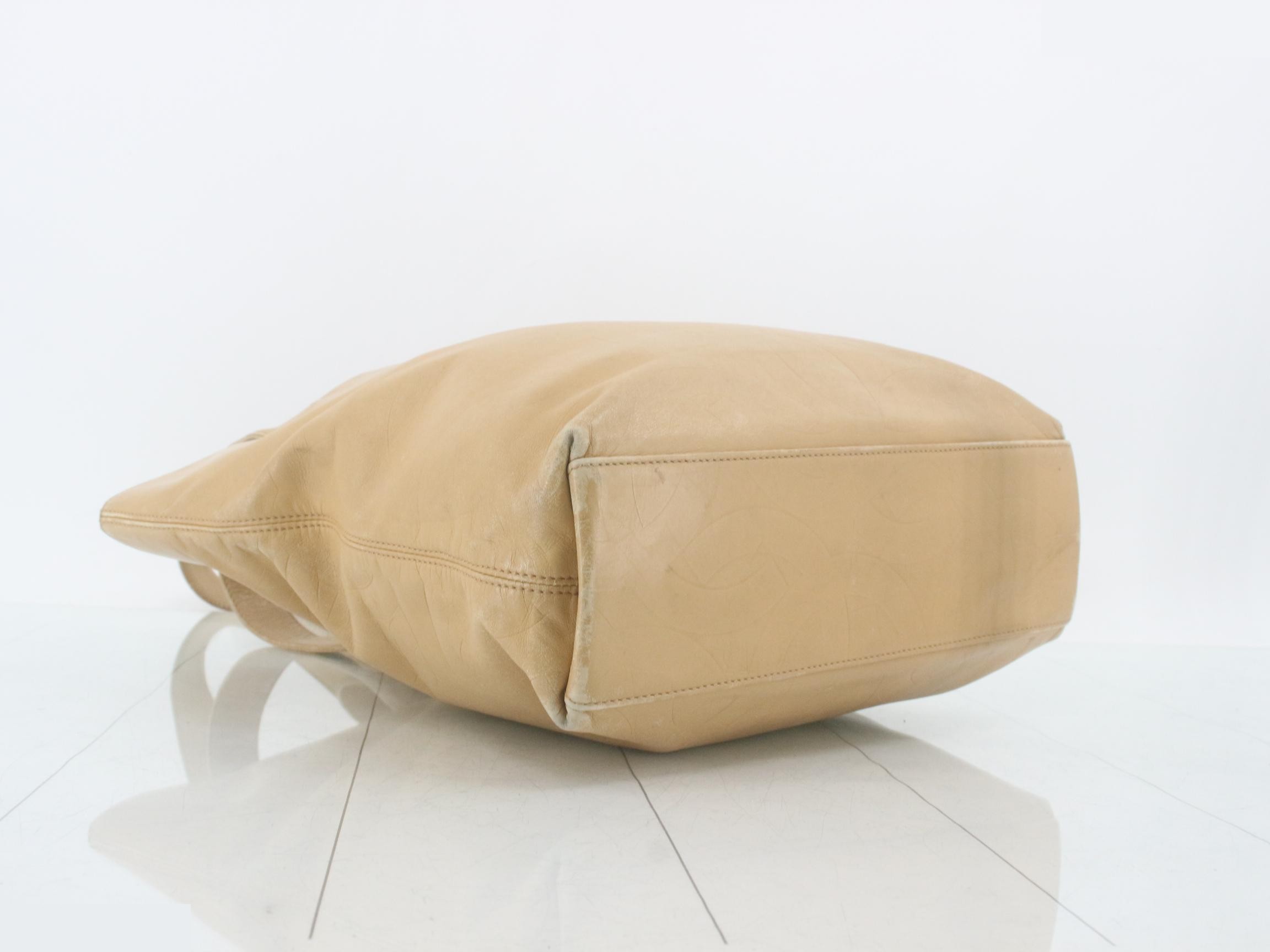 Leather Coco Mark Tote Bag — view 5