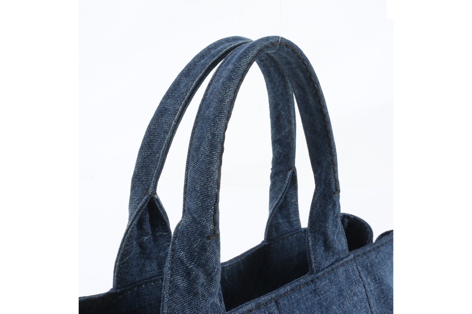 Canapa Denim Blue Triangle Logo Tote Bag — view 2