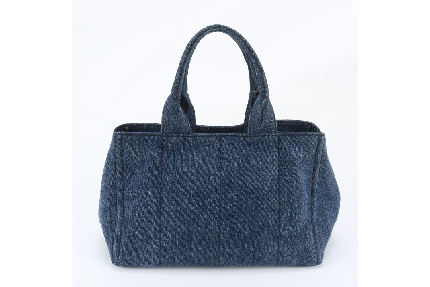 Canapa Denim Blue Triangle Logo Tote Bag — view 3