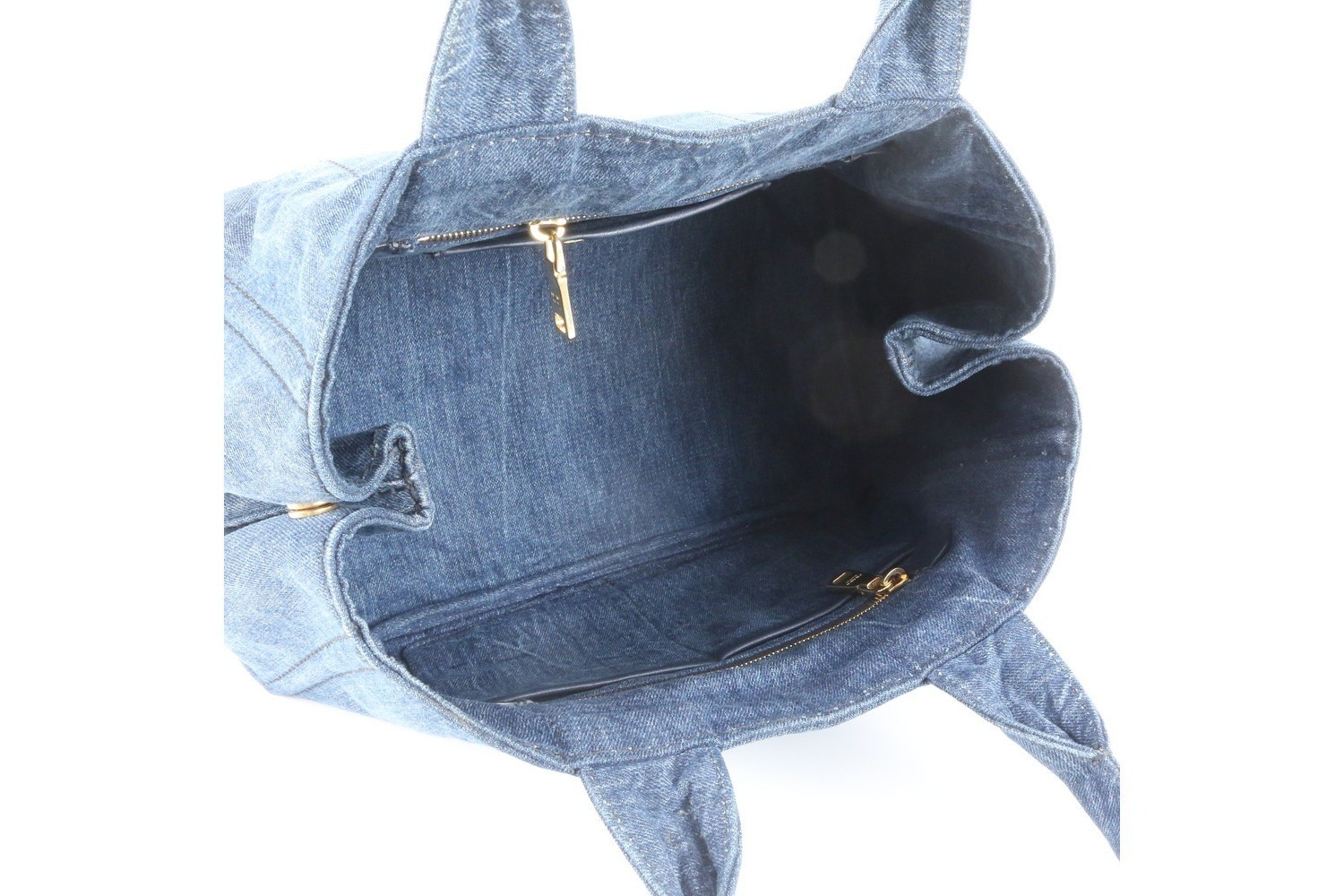 Canapa Denim Blue Triangle Logo Tote Bag — view 7