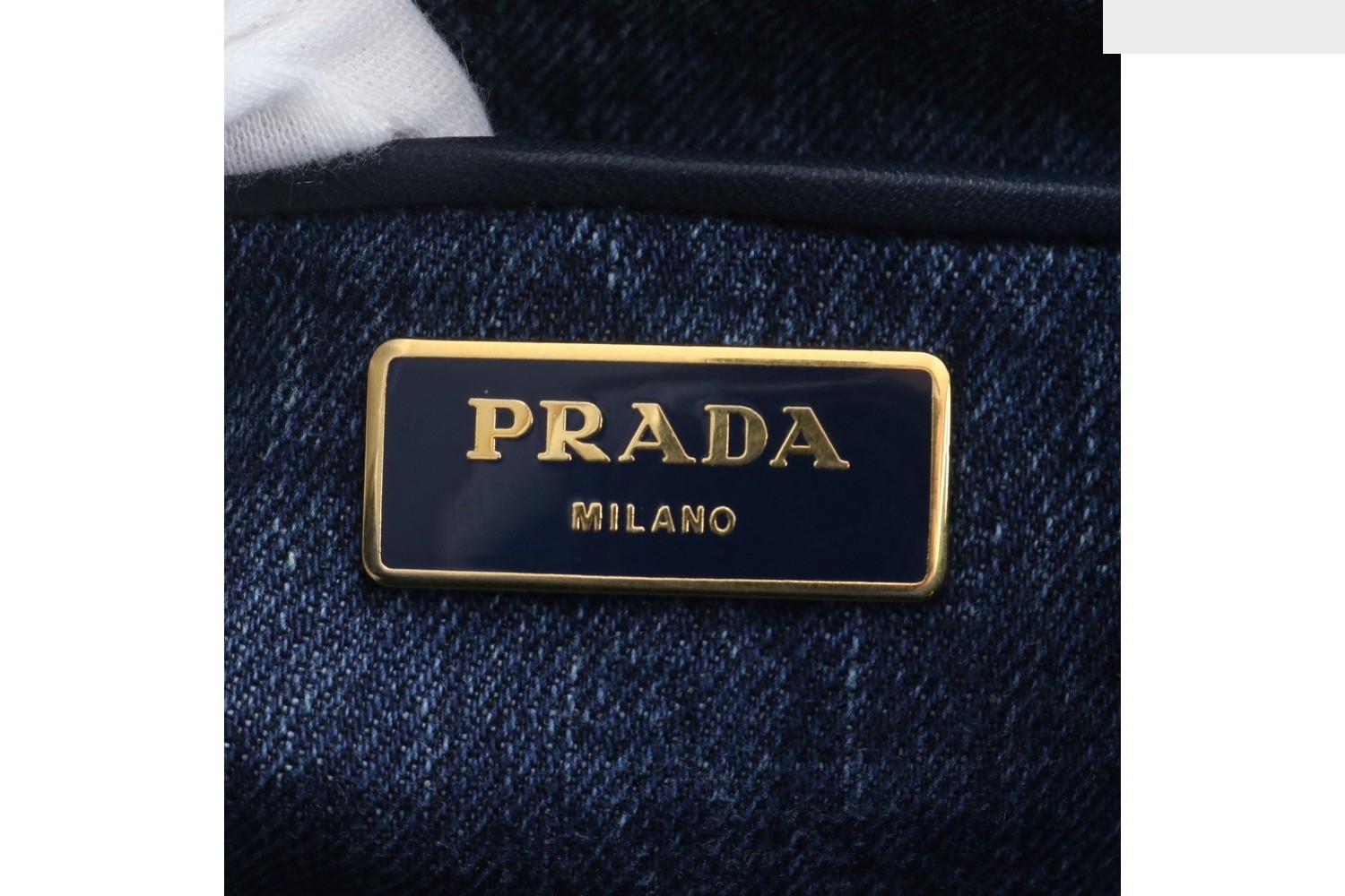 Canapa Denim Blue Triangle Logo Tote Bag — view 8