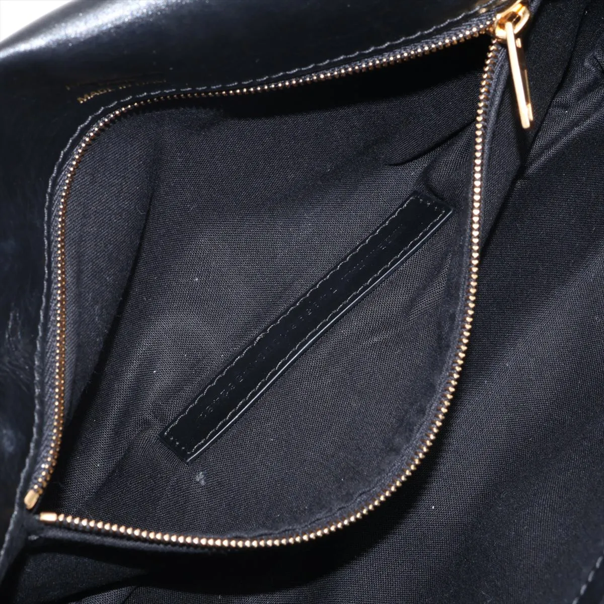 Leather 2-Way Shoulder Bag, Black, 748596 — view 7