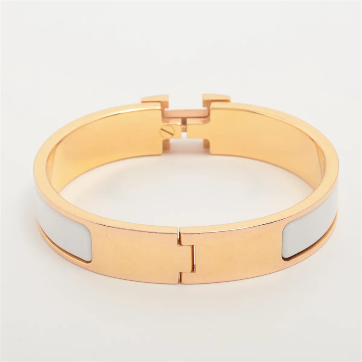 Click H Bangle Fan FI1109 Bangle GP Gold x White — view 2