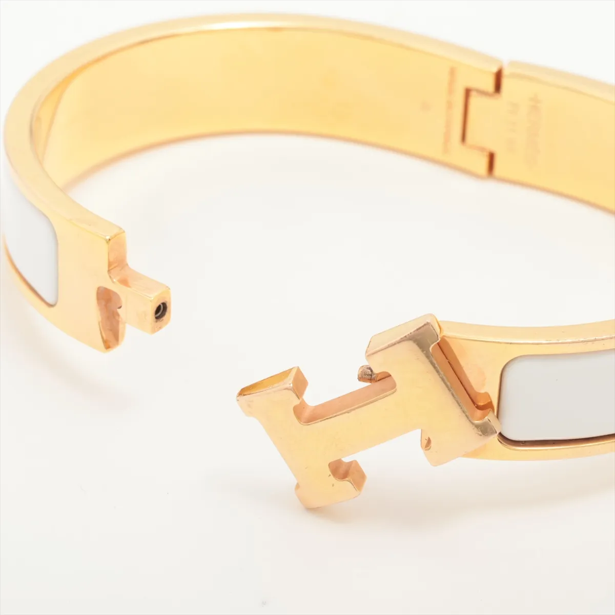 Click H Bangle Fan FI1109 Bangle GP Gold x White — view 5