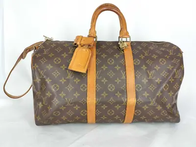 Monogram Keepall 45 Bandoulière Boston Bag V.I. Stamp V.I.002
