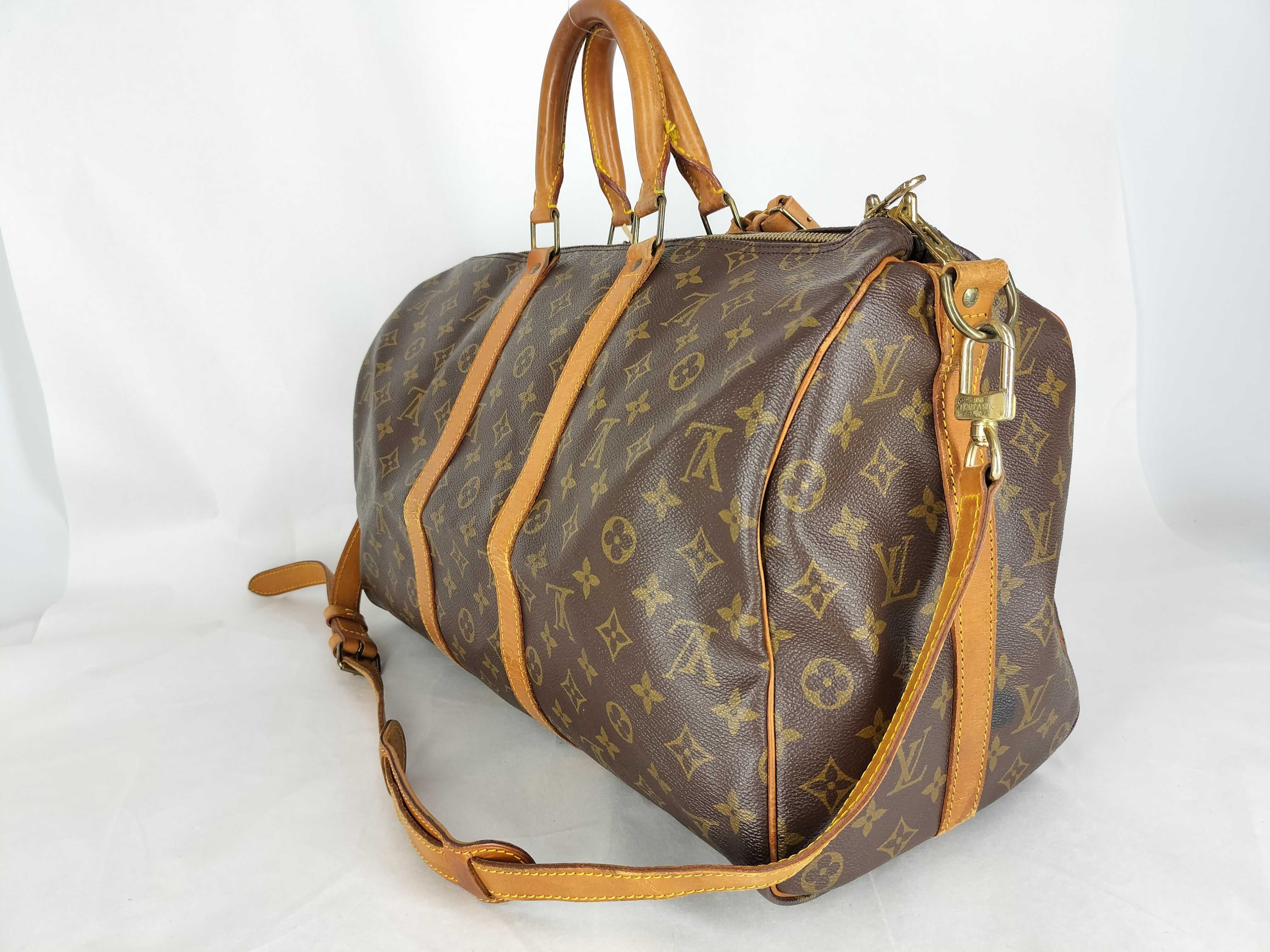 Monogram Keepall 45 Bandoulière Boston Bag V.I. Stamp V.I.002 — view 2