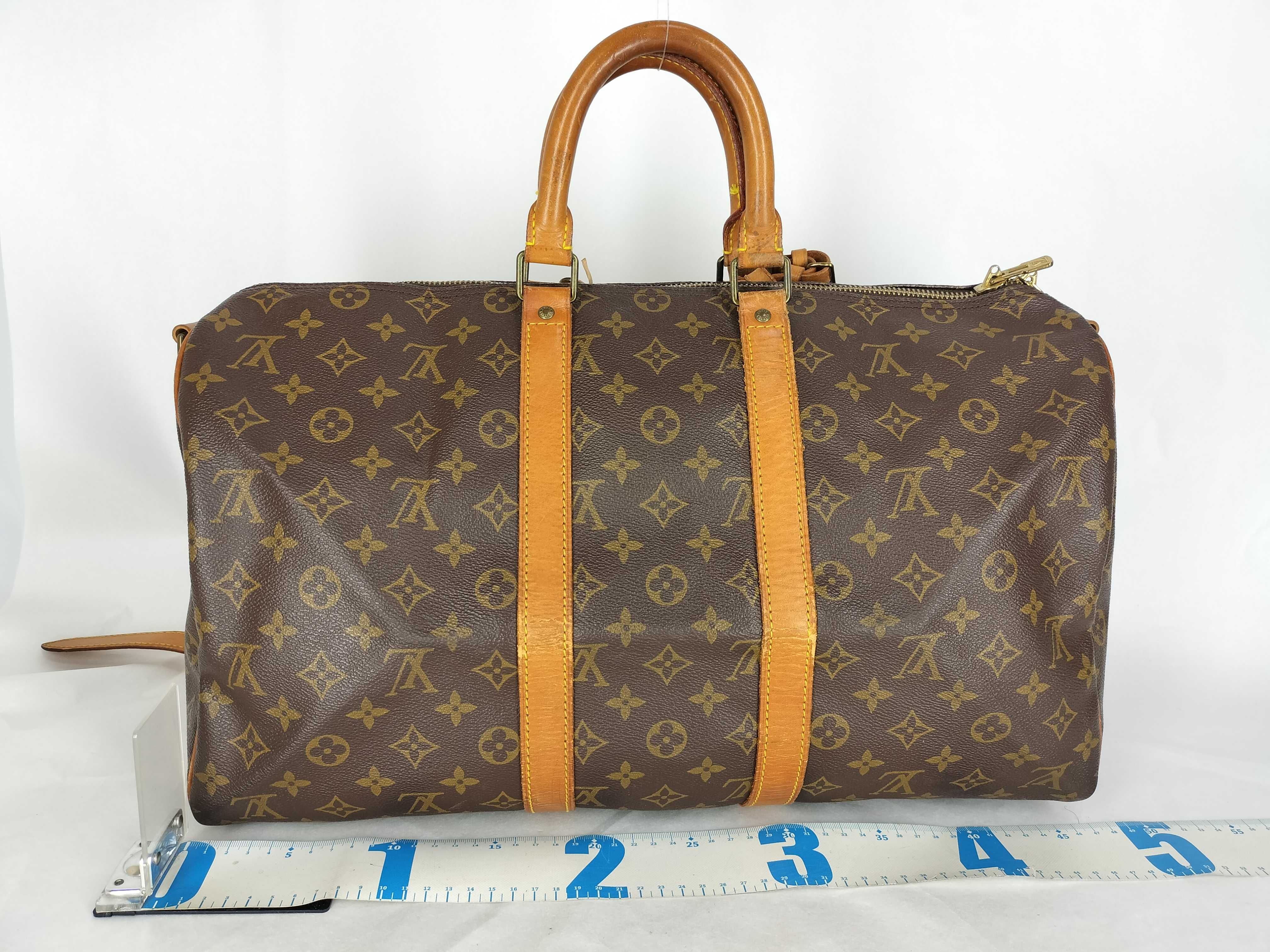 Monogram Keepall 45 Bandoulière Boston Bag V.I. Stamp V.I.002 — view 3