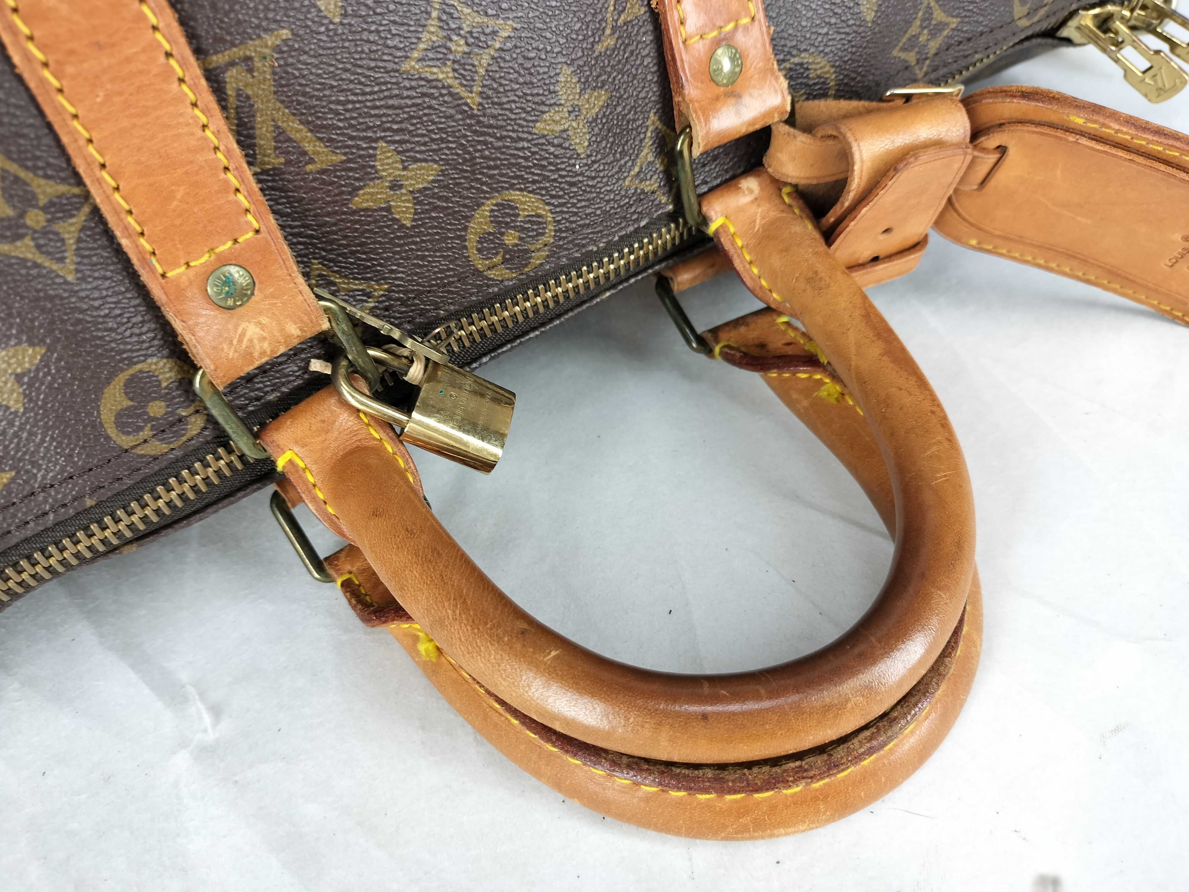 Monogram Keepall 45 Bandoulière Boston Bag V.I. Stamp V.I.002 — view 4