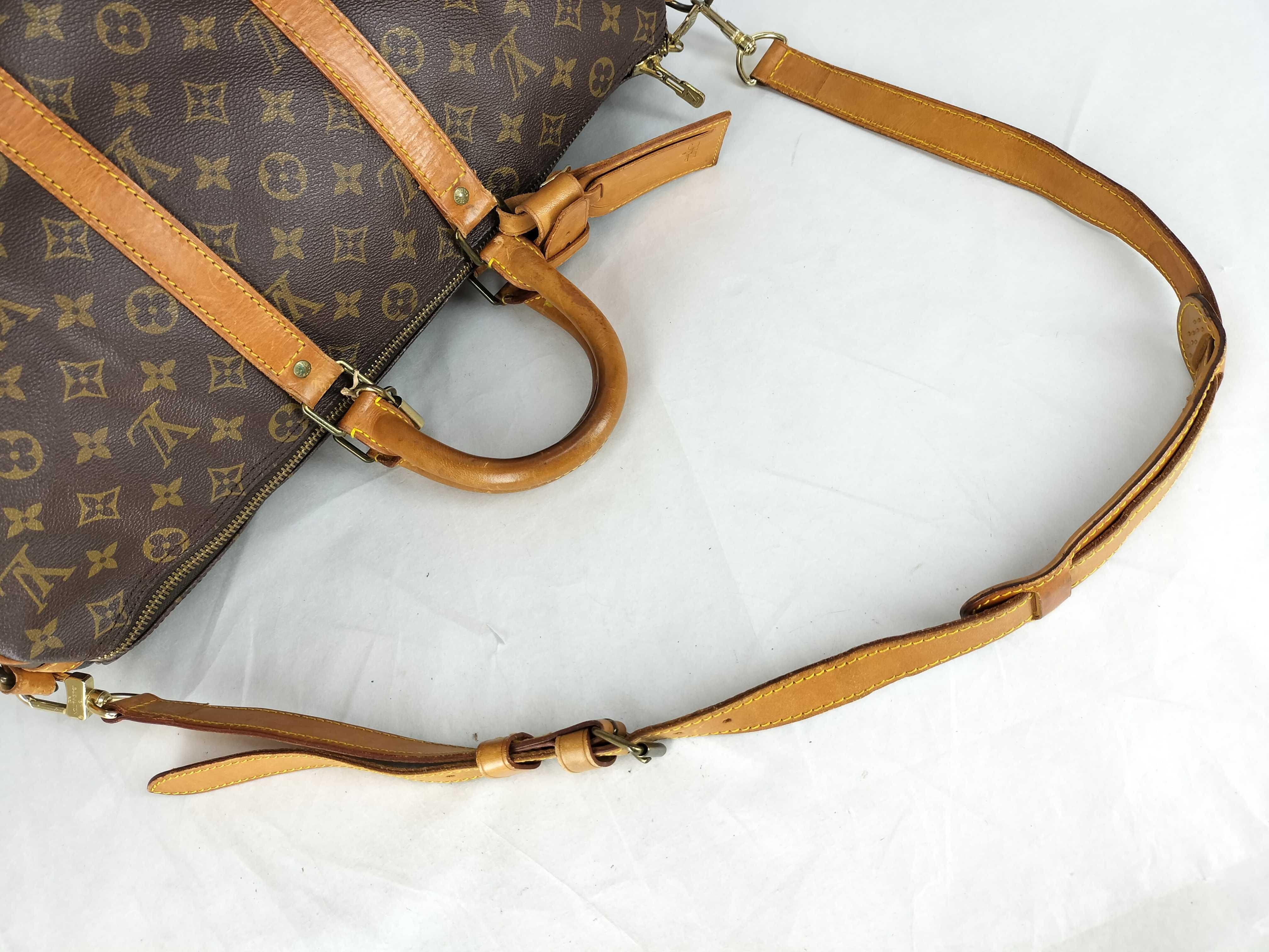Monogram Keepall 45 Bandoulière Boston Bag V.I. Stamp V.I.002 — view 7
