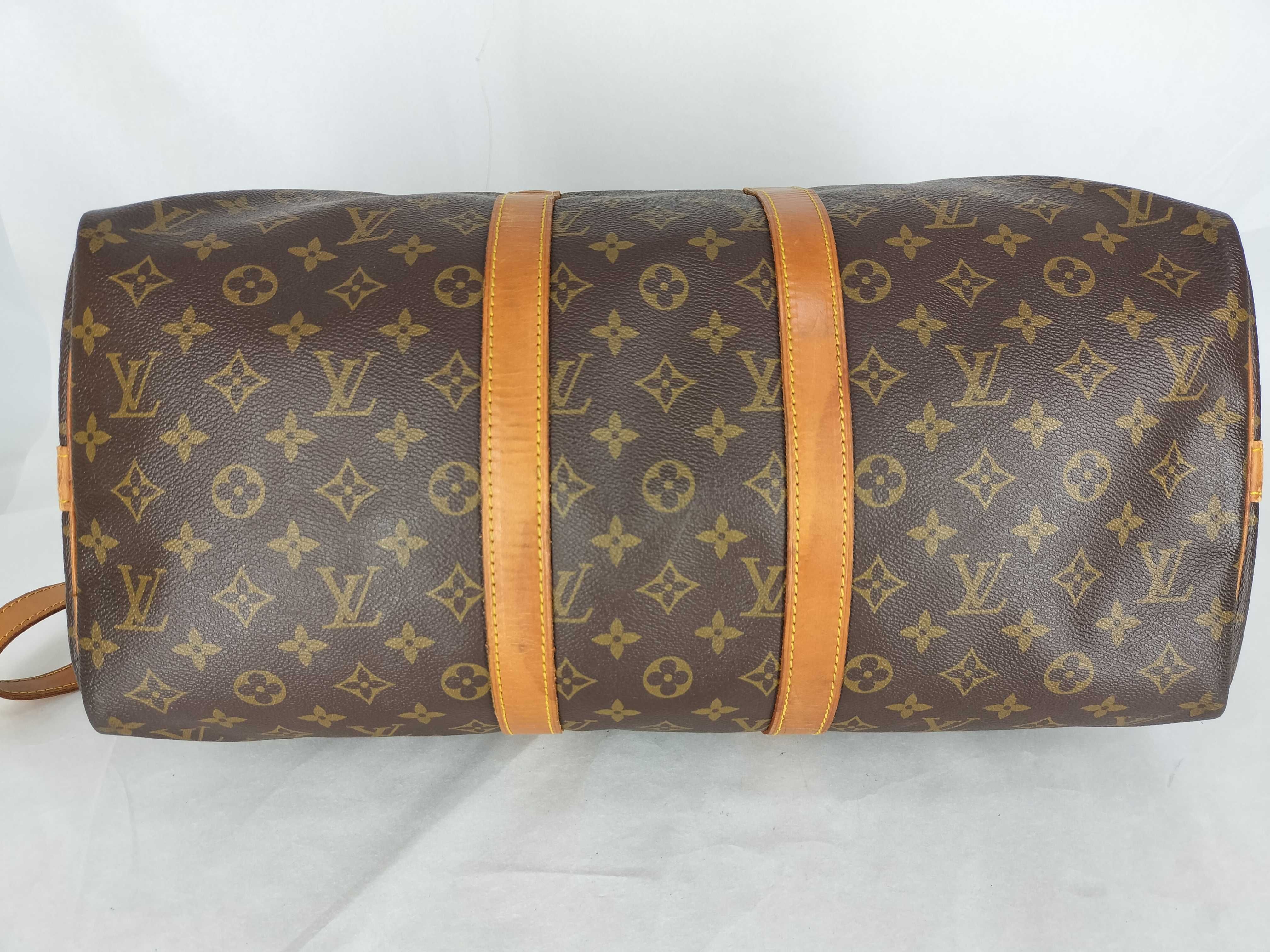Monogram Keepall 45 Bandoulière Boston Bag V.I. Stamp V.I.002 — view 10
