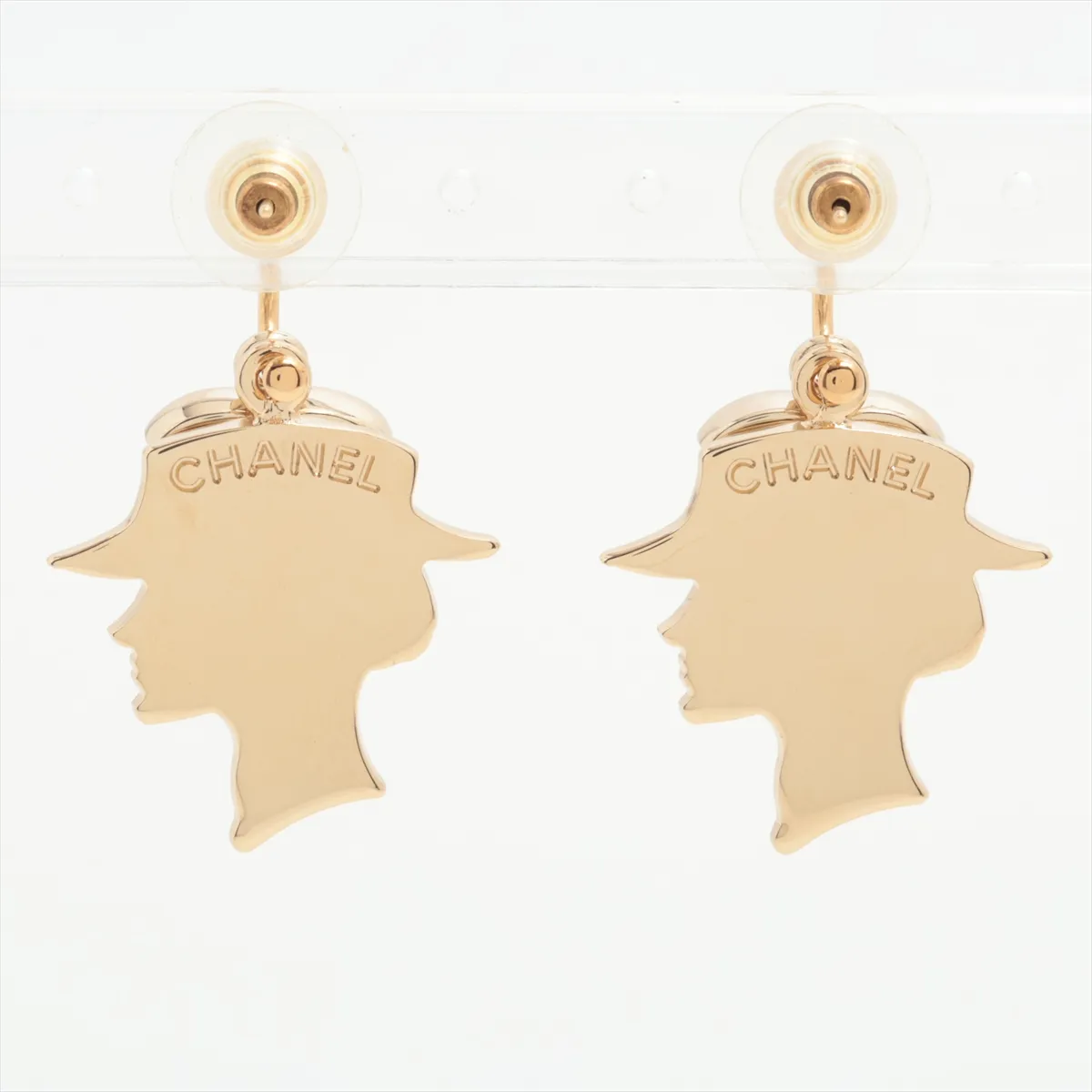 Coco Mark Logo Earrings (Pair) GP Gold - — view 2