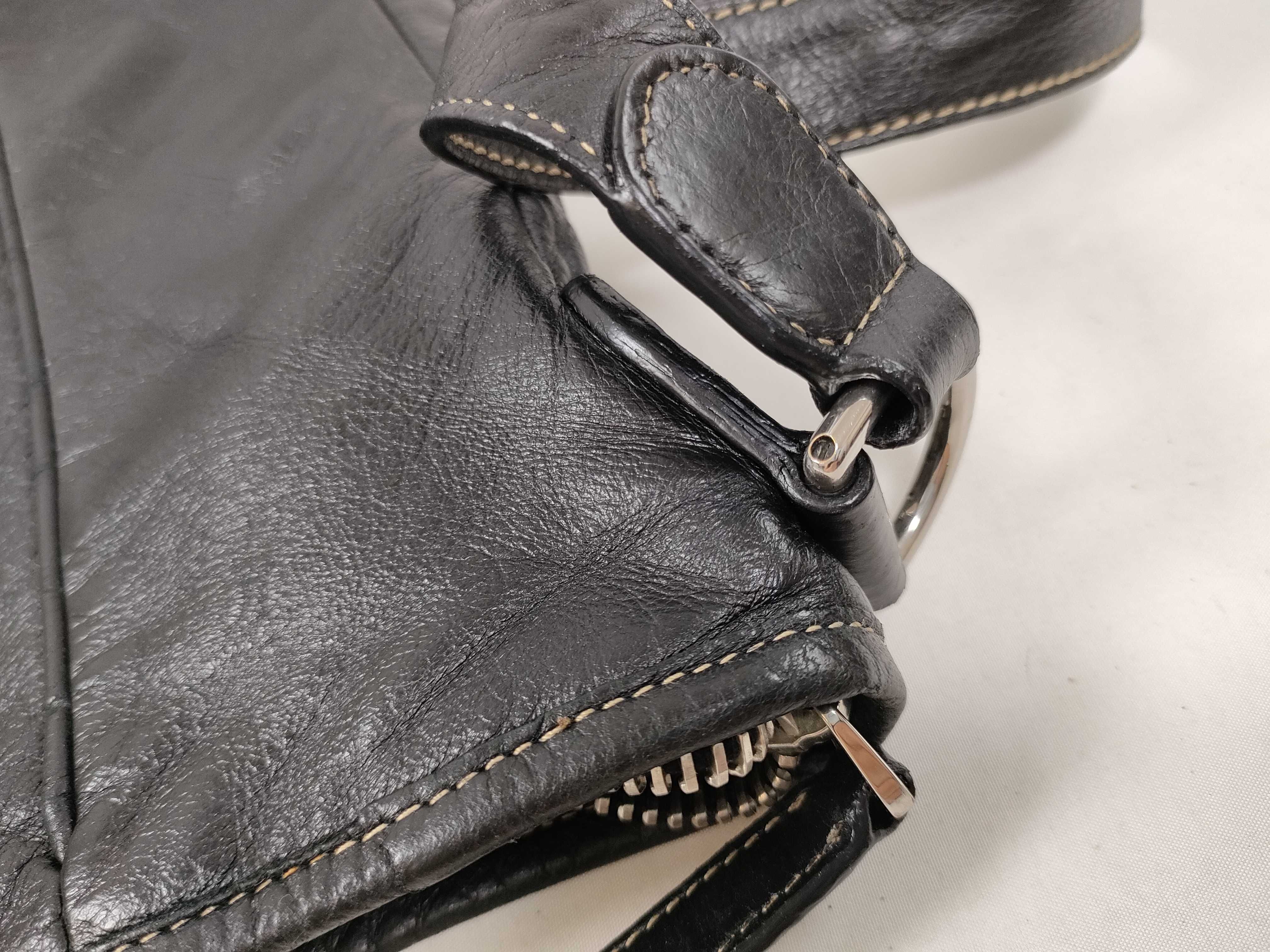 Hysteria Leather Shoulder Bag, Black, Serial Number — view 13