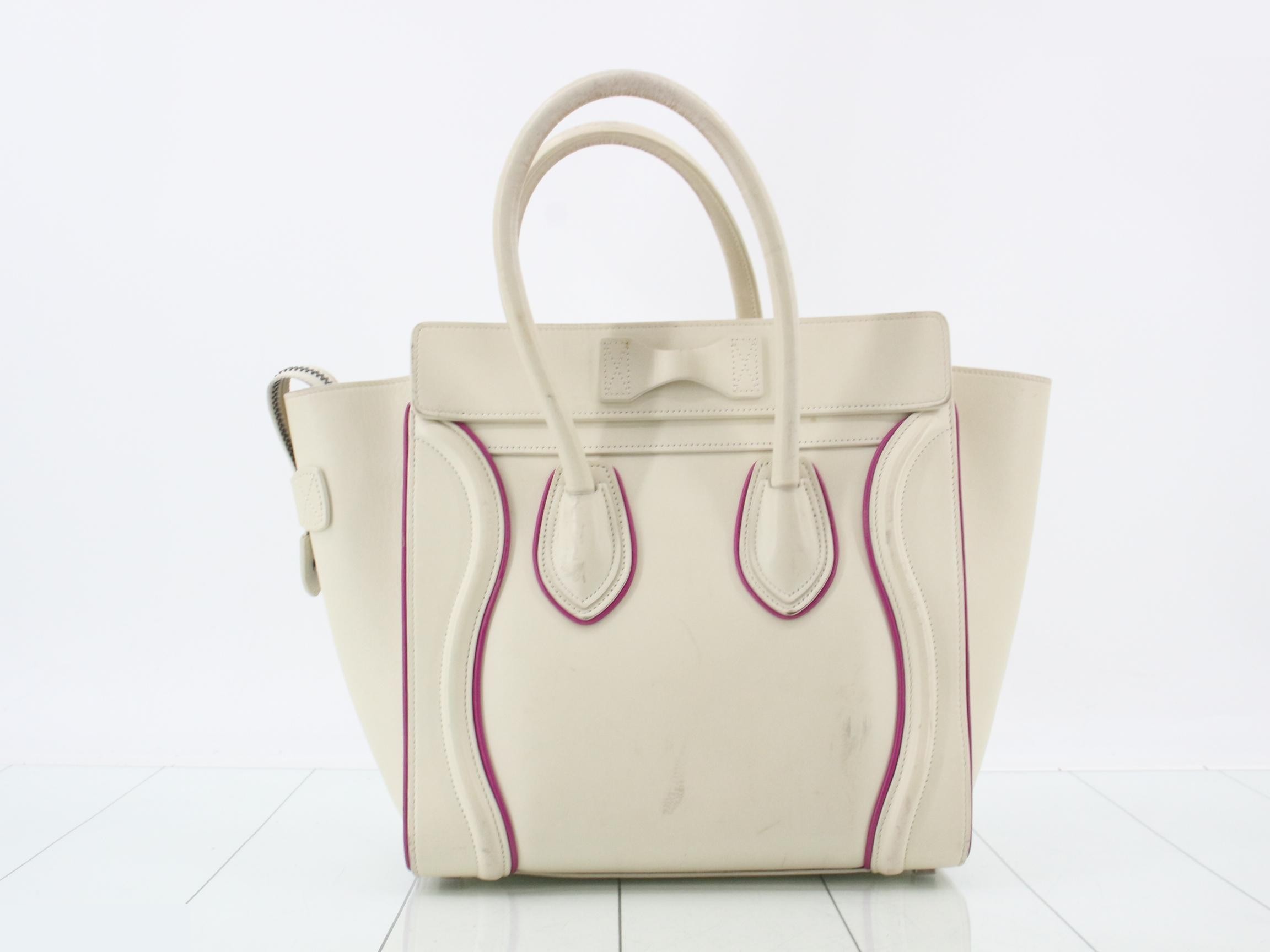 Luggage Micro Shopper Ivory Tote Bag — view 2