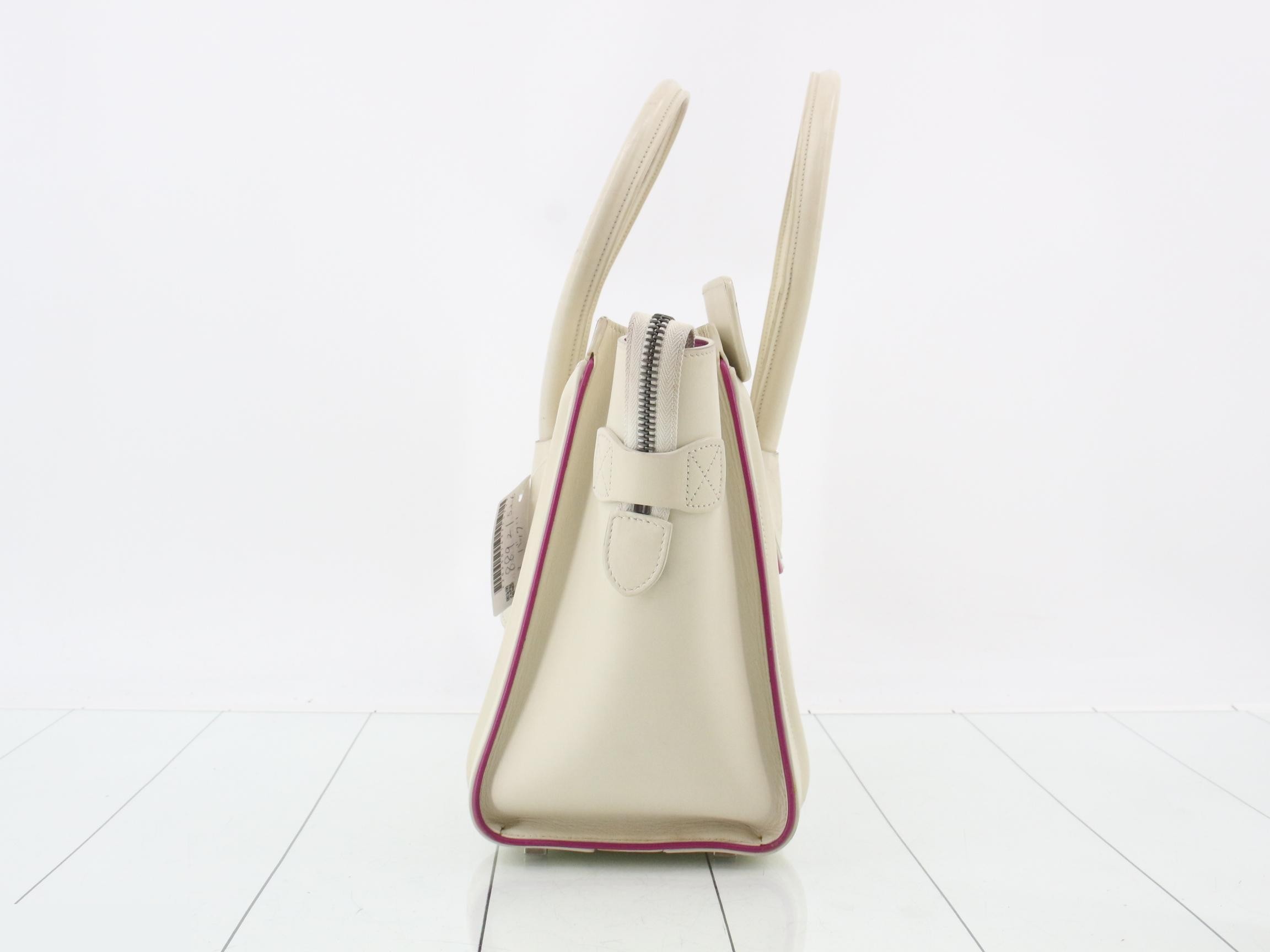 Luggage Micro Shopper Ivory Tote Bag — view 3