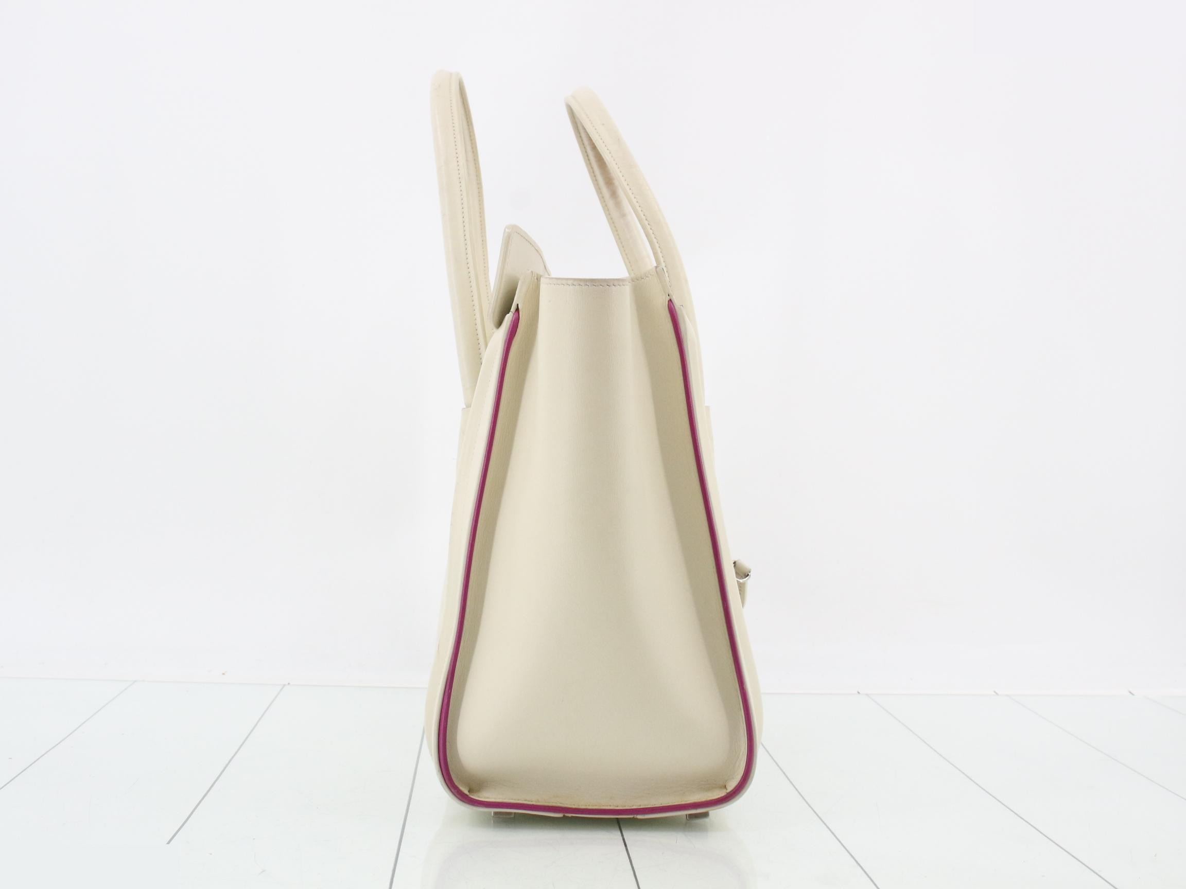 Luggage Micro Shopper Ivory Tote Bag — view 4