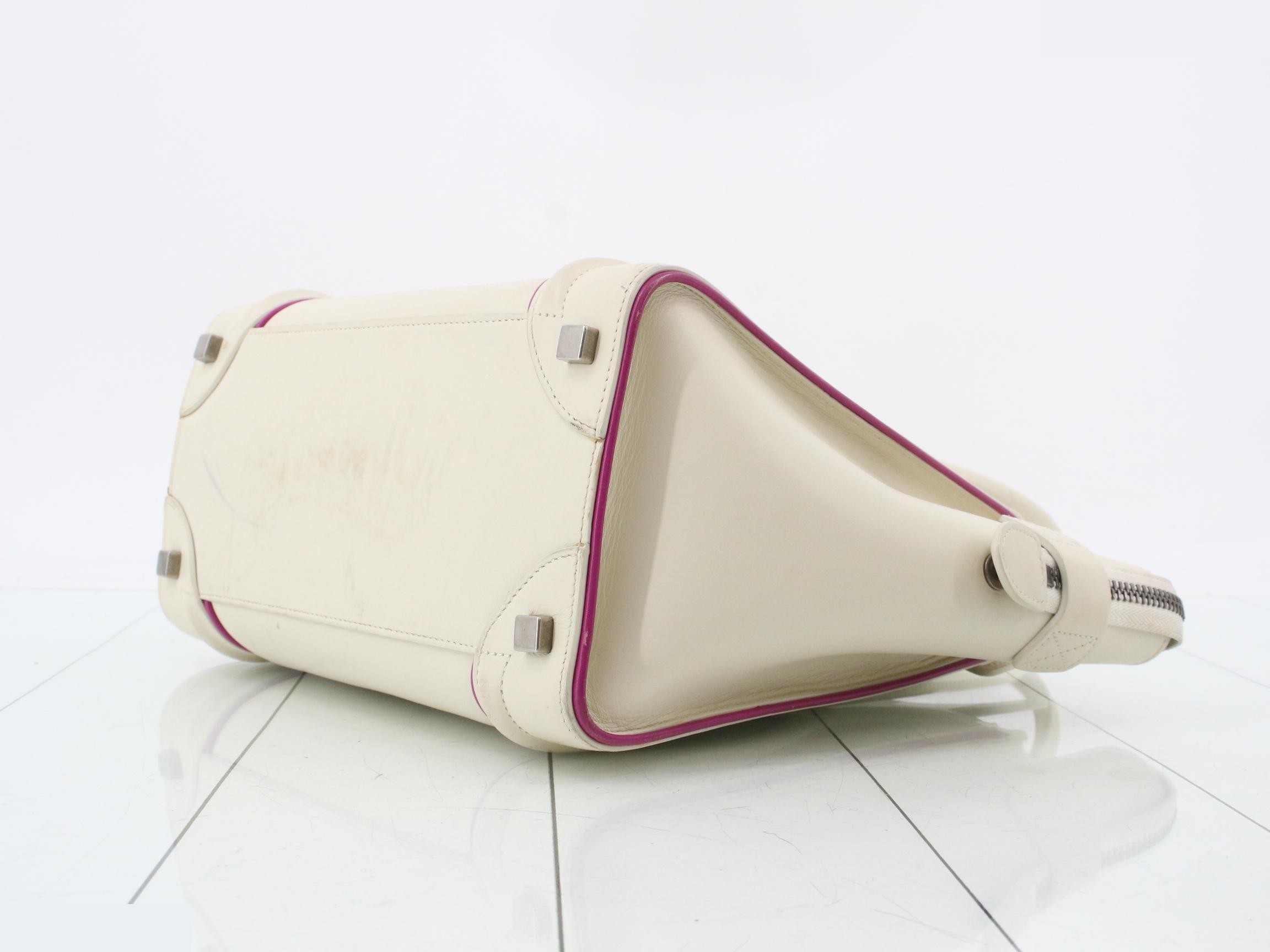 Luggage Micro Shopper Ivory Tote Bag — view 6