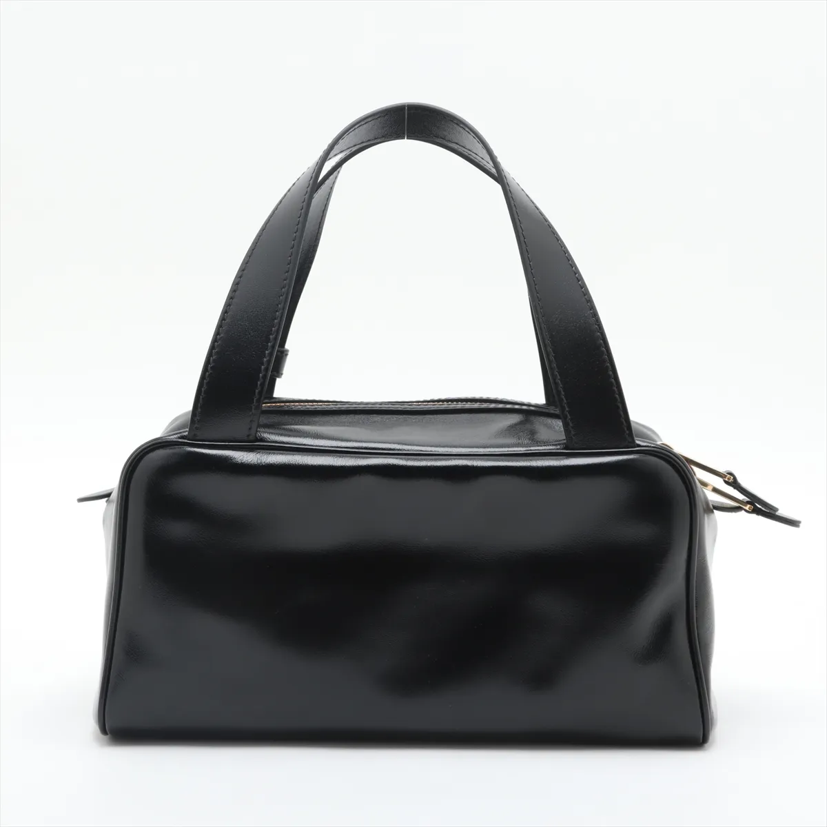 leather handbag black 5BB182 — view 2