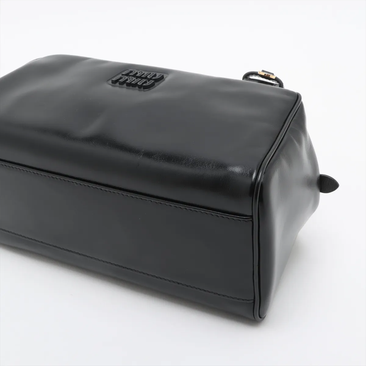 leather handbag black 5BB182 — view 3