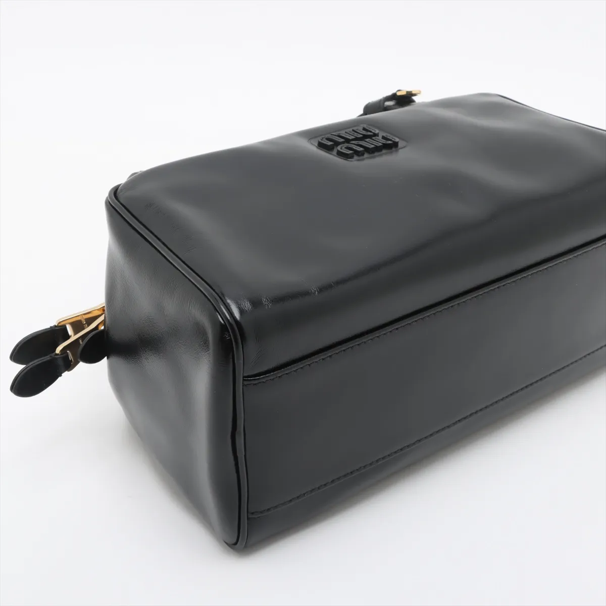 leather handbag black 5BB182 — view 4