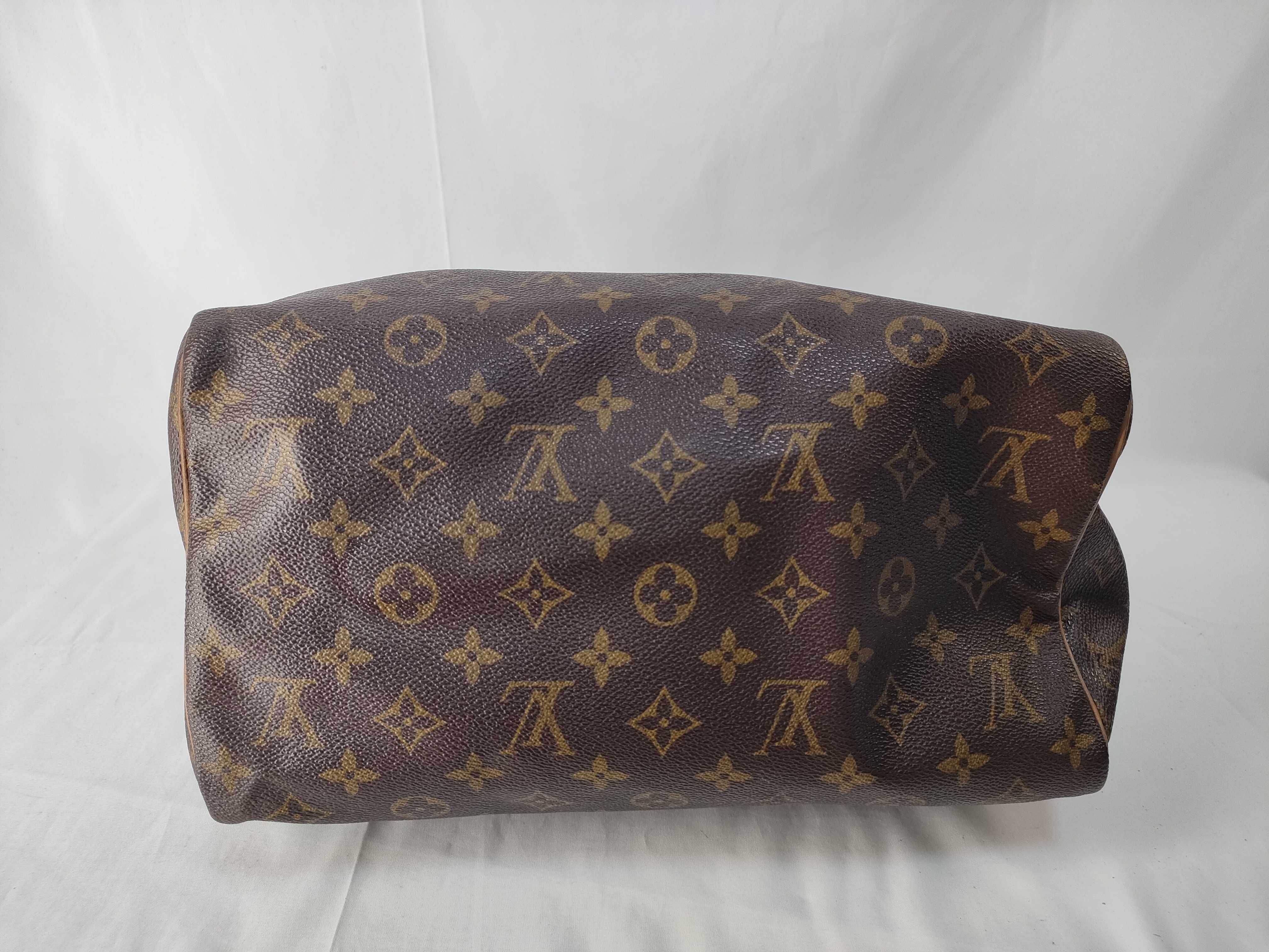 Monogram PH- Speedy 30 Monogram Brown Canvas Handbag — view 3