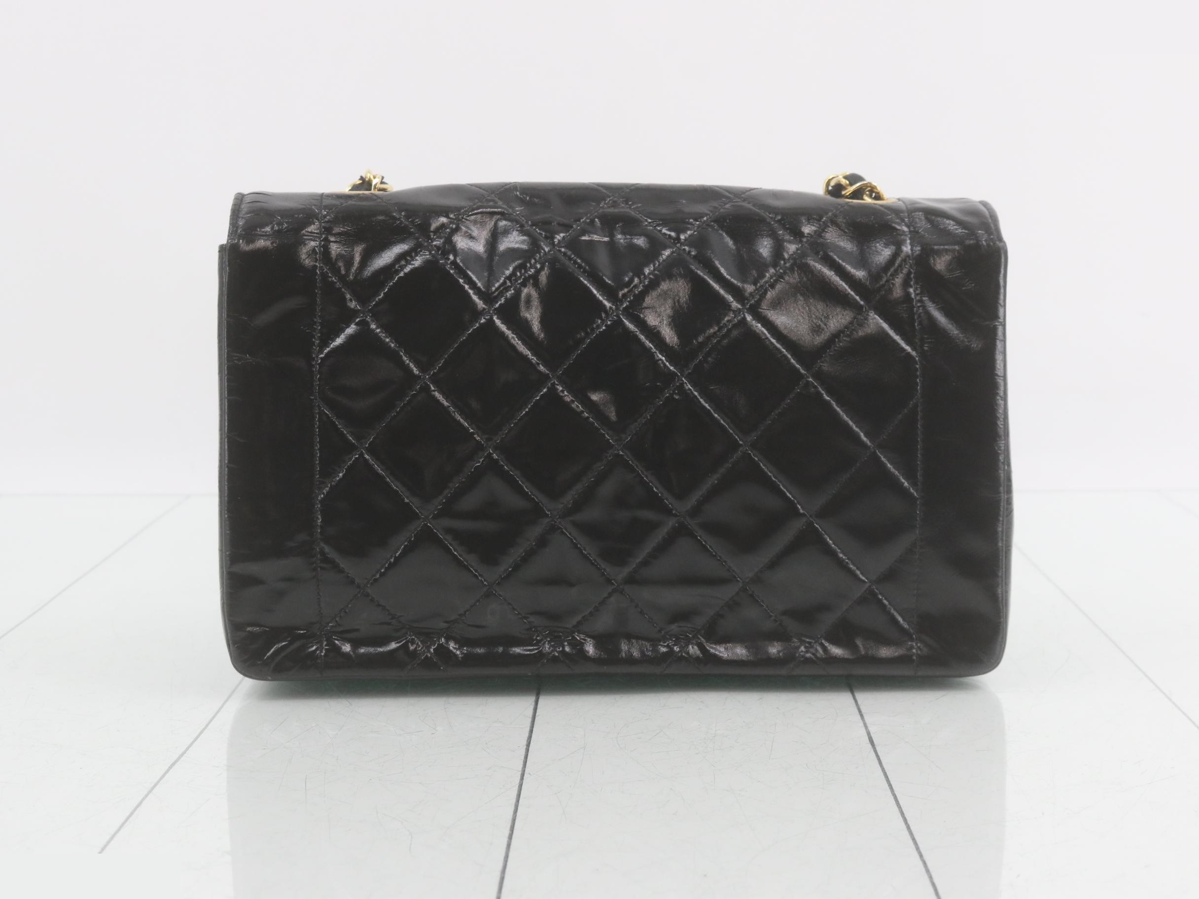Comark Matelassé Lambskin Diana Chain Shoulder Bag with Gold Hardware (Still has protective seal) — view 2