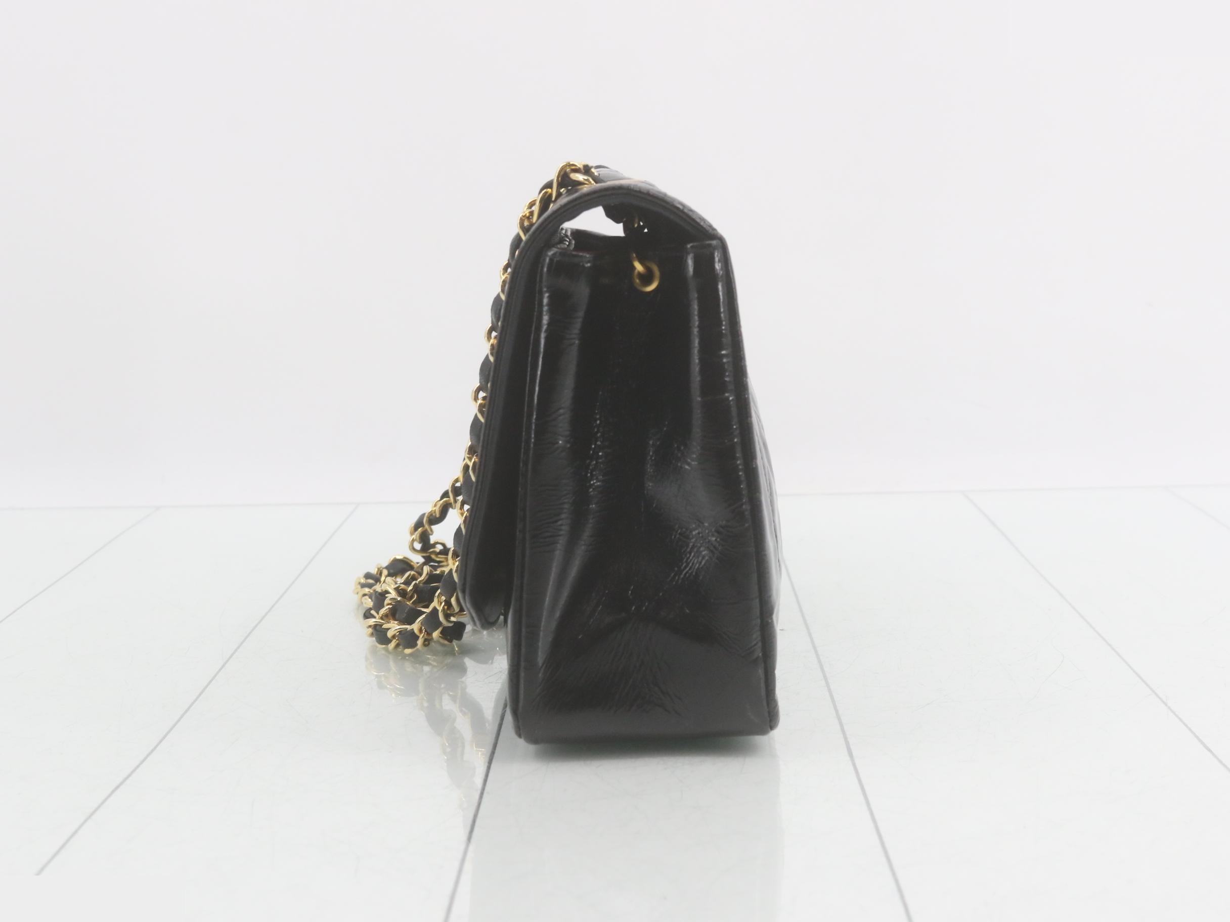 Comark Matelassé Lambskin Diana Chain Shoulder Bag with Gold Hardware (Still has protective seal) — view 3