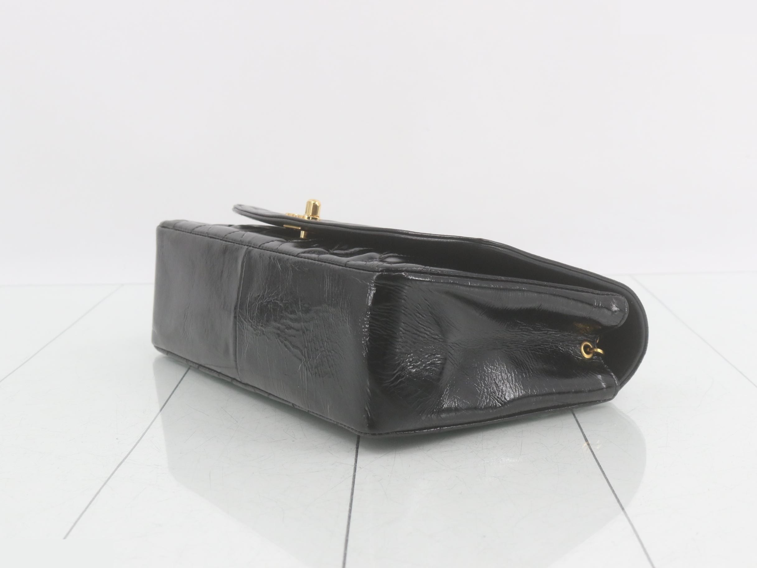 Comark Matelassé Lambskin Diana Chain Shoulder Bag with Gold Hardware (Still has protective seal) — view 6