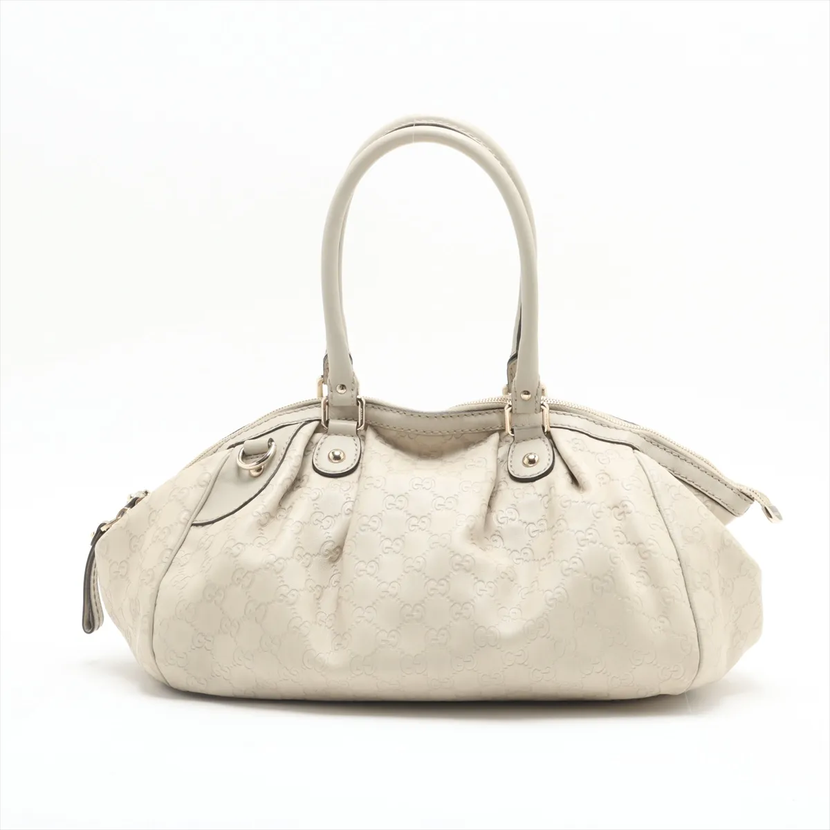 Guccisima Sookie Leather Tote Bag Beige 223974 — view 2