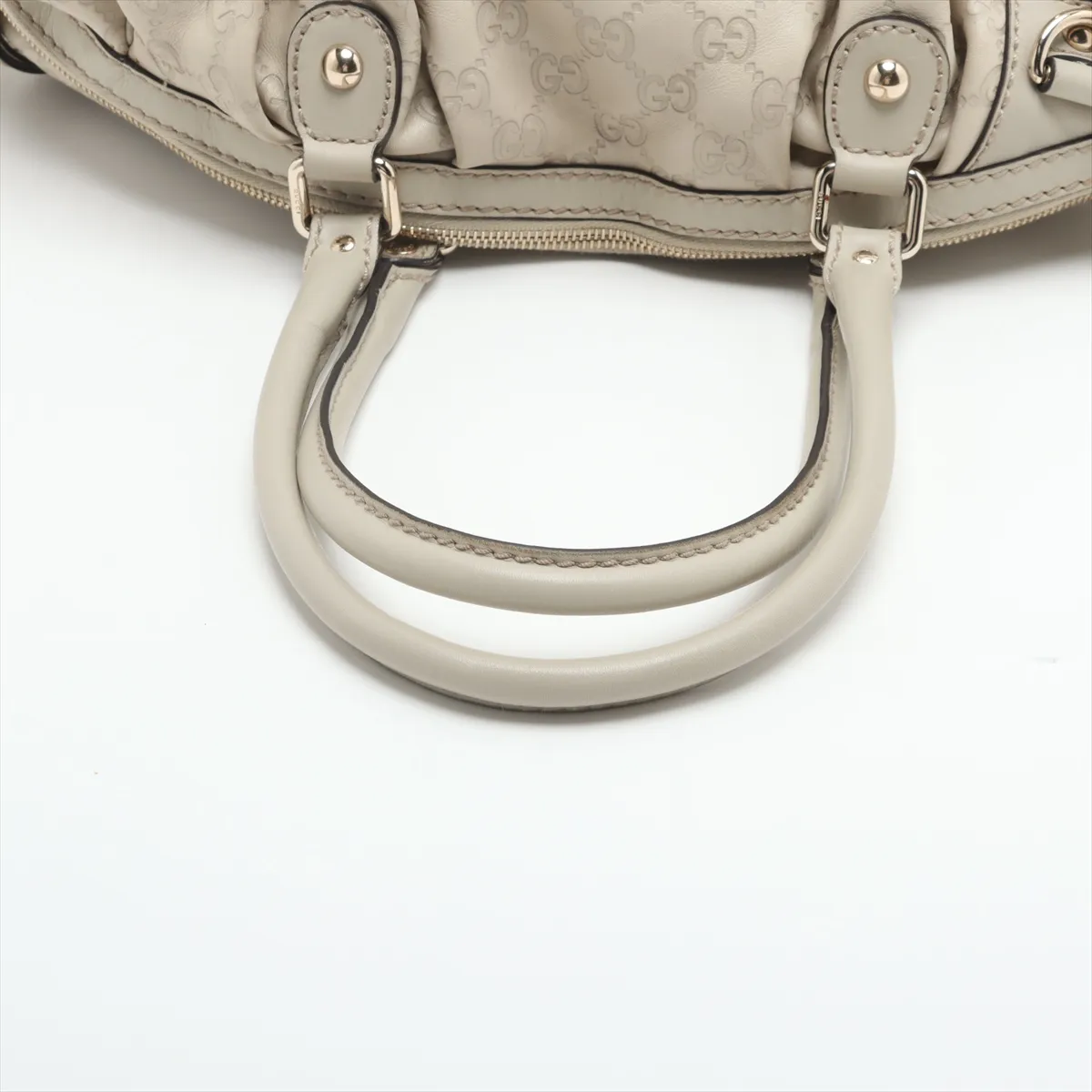 Guccisima Sookie Leather Tote Bag Beige 223974 — view 5