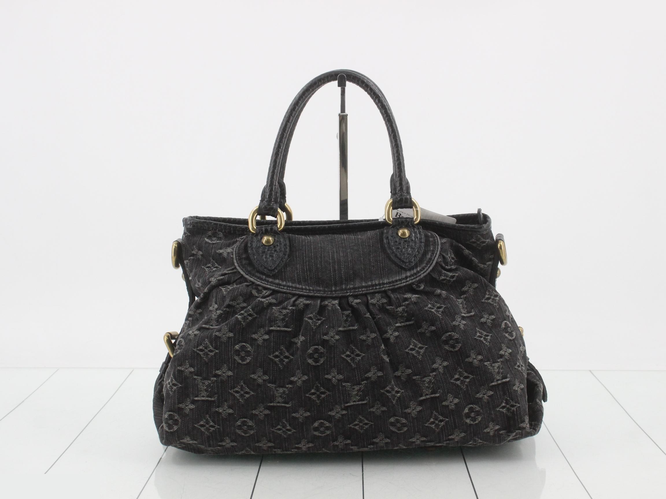 Monogram Denim Neo Cavie Handbag