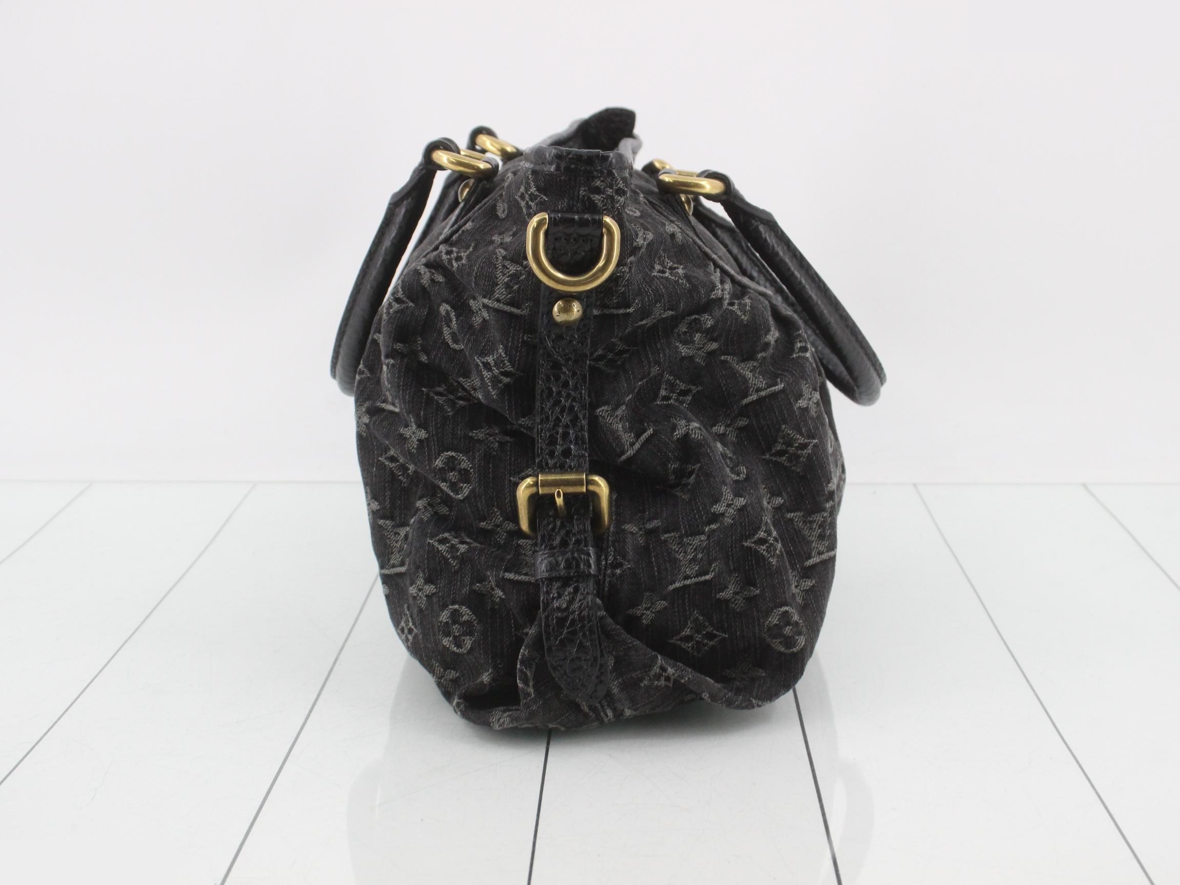 Monogram Denim Neo Cavie Handbag — view 4