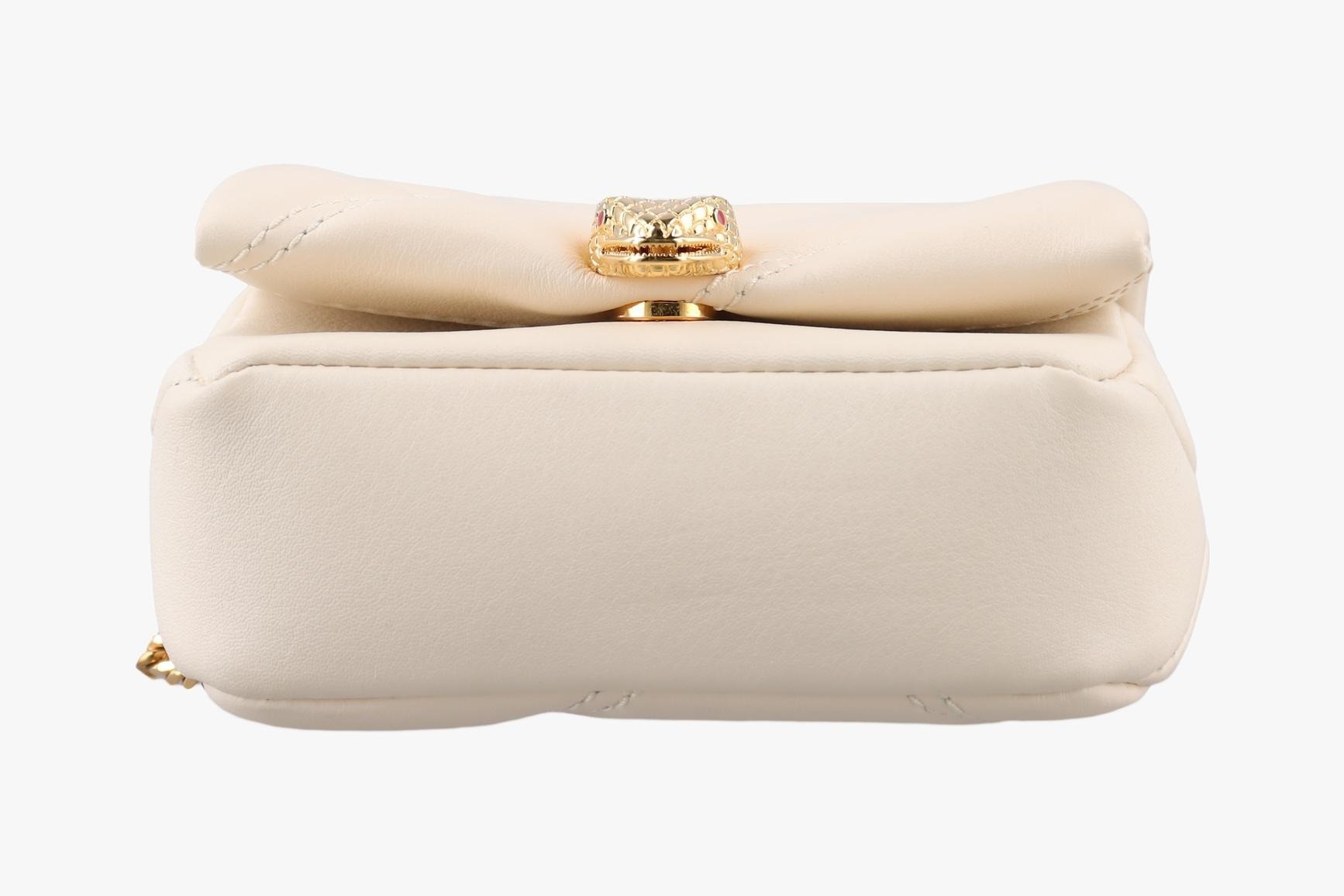 Serpenti Cabochon Micro Calf Ivory Opal — view 3