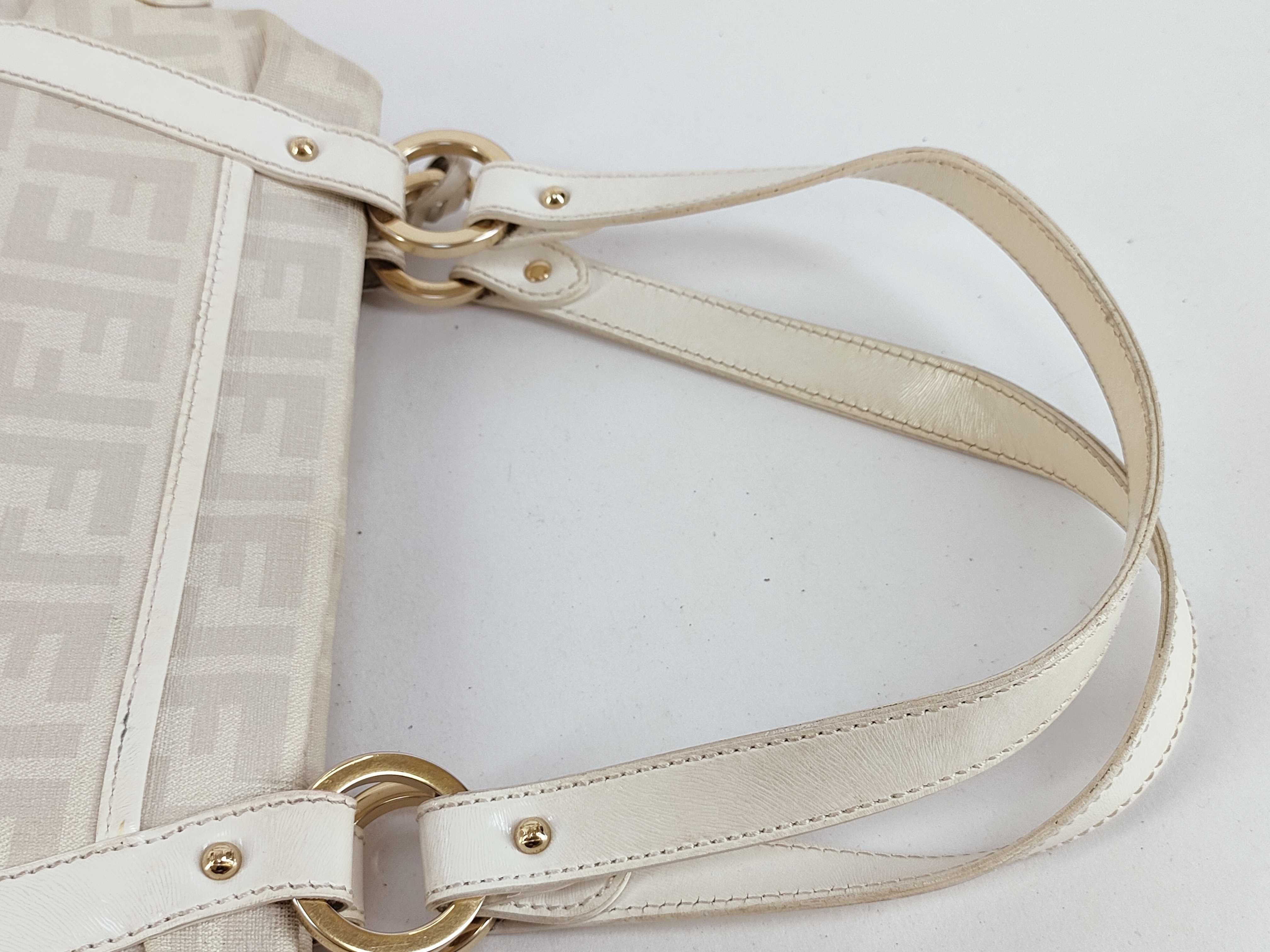 Zucca pattern 8BR628 White Zucca pattern handbag — view 3