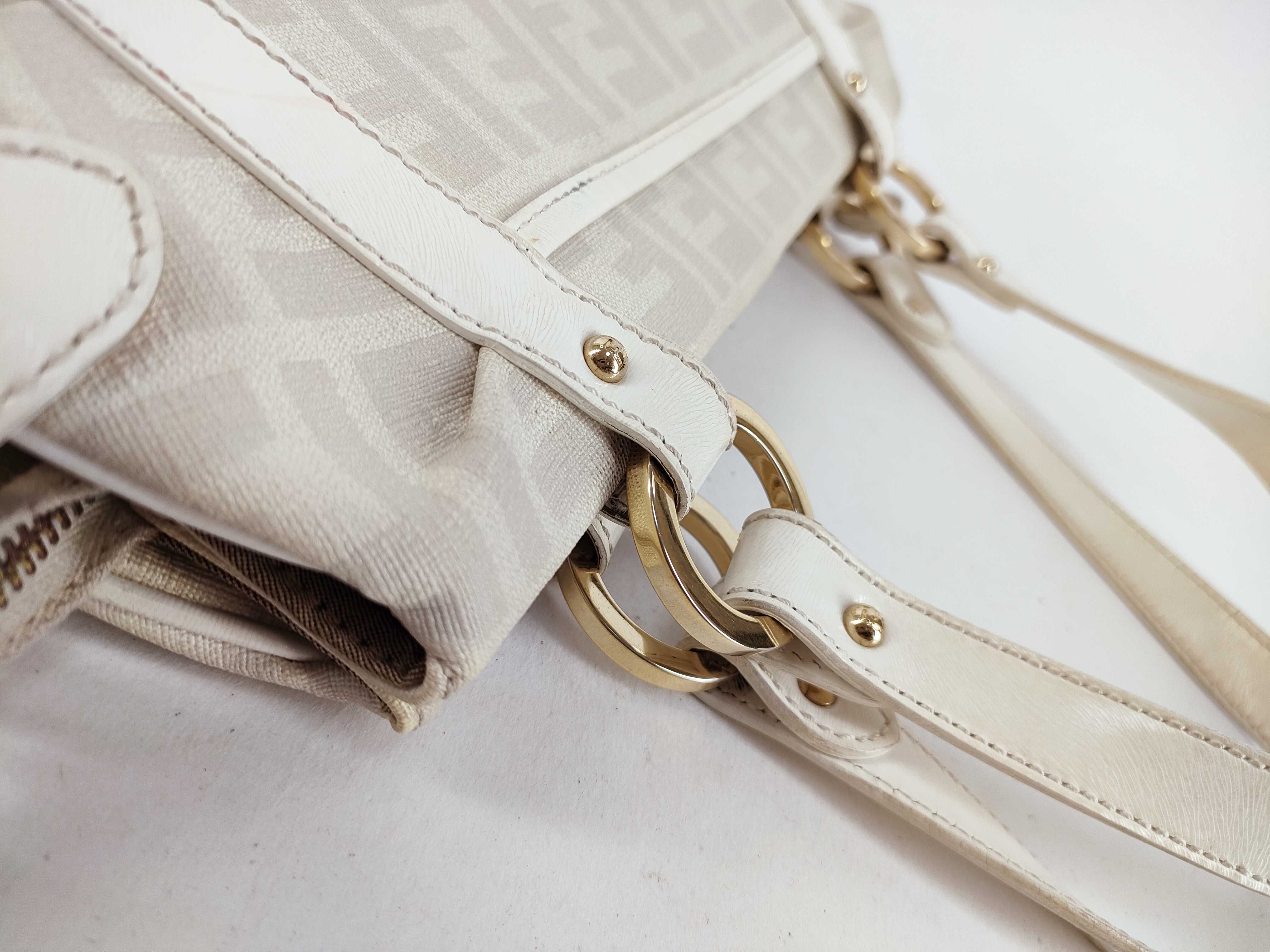 Zucca pattern 8BR628 White Zucca pattern handbag — view 5